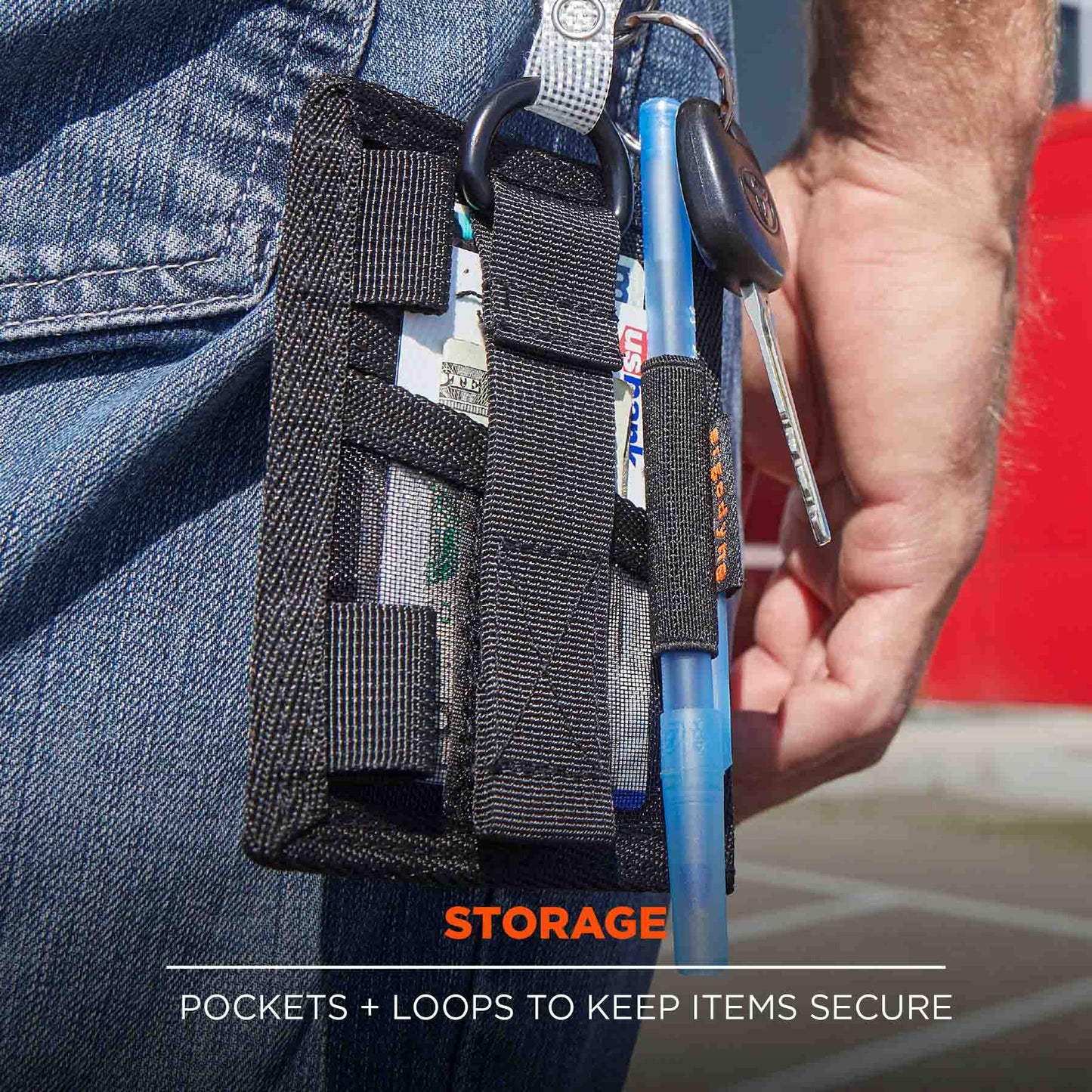 Black ID Holders - Ergodyne - Versatile Mini Wallet