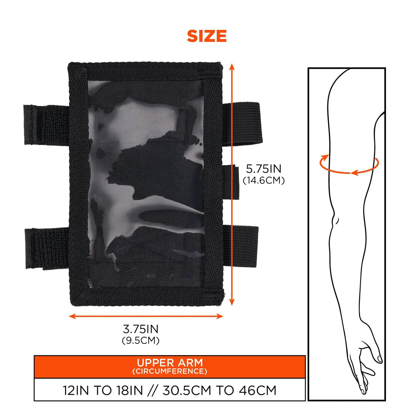 Black ID Holders - Ergodyne - Durable Arm Badge Holder