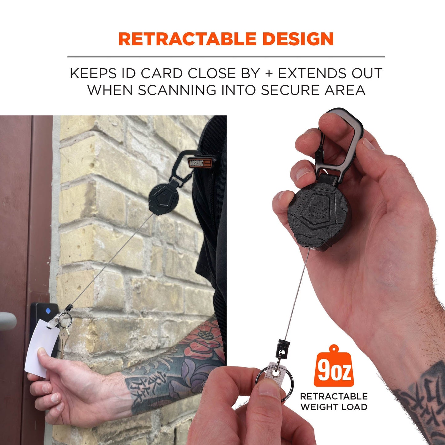 Black Lanyards - Ergodyne - Durable Badge Reel