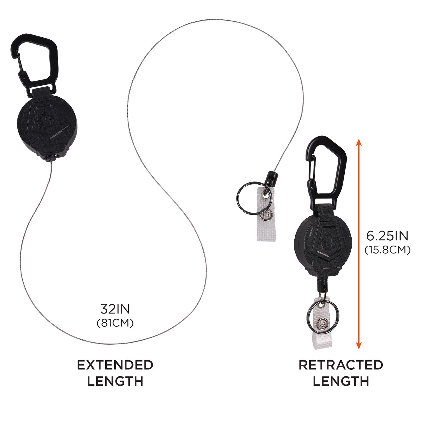 Black Lanyards - Ergodyne - Durable Badge Reel