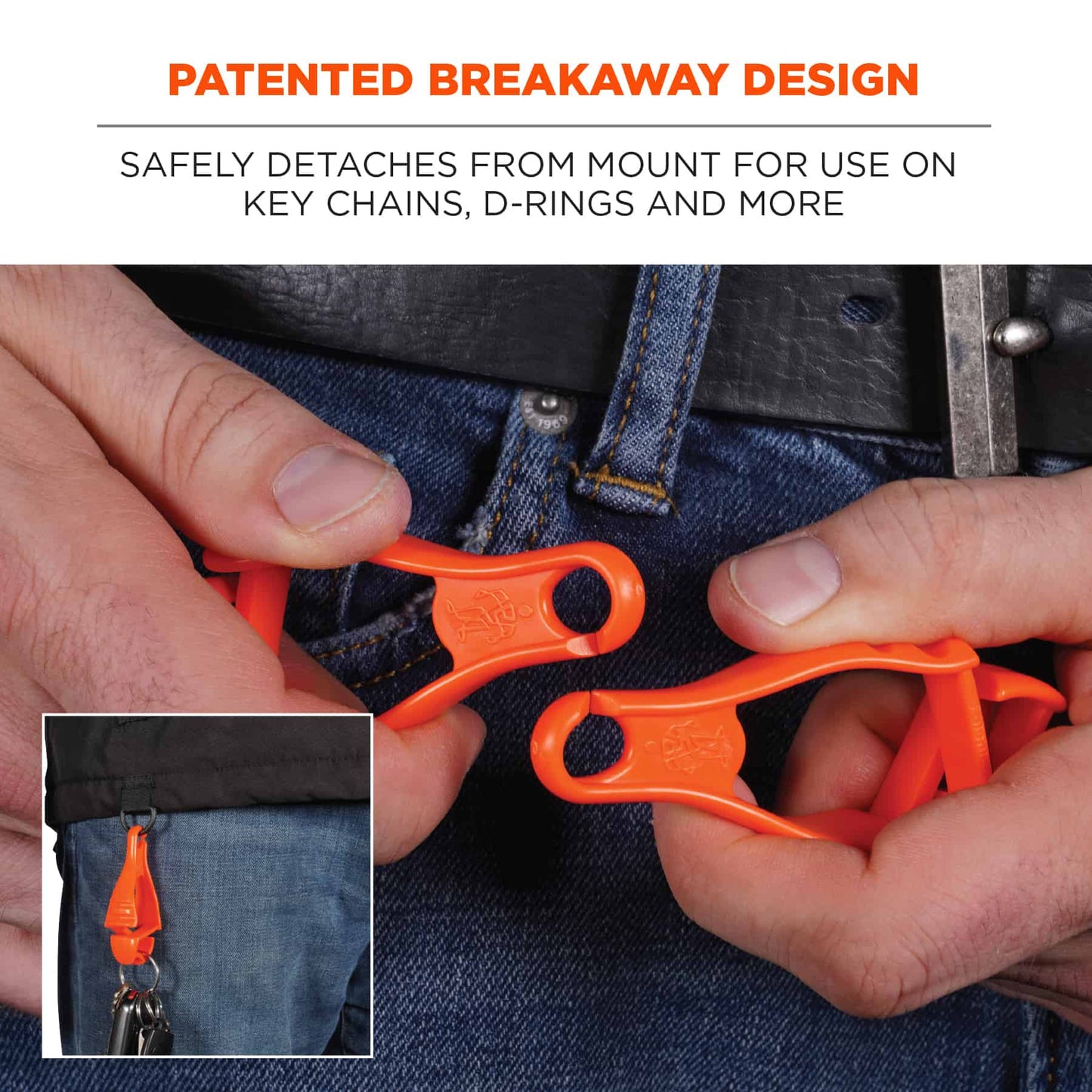 Black Glove Grabbers - Ergodyne - Lightweight Clips