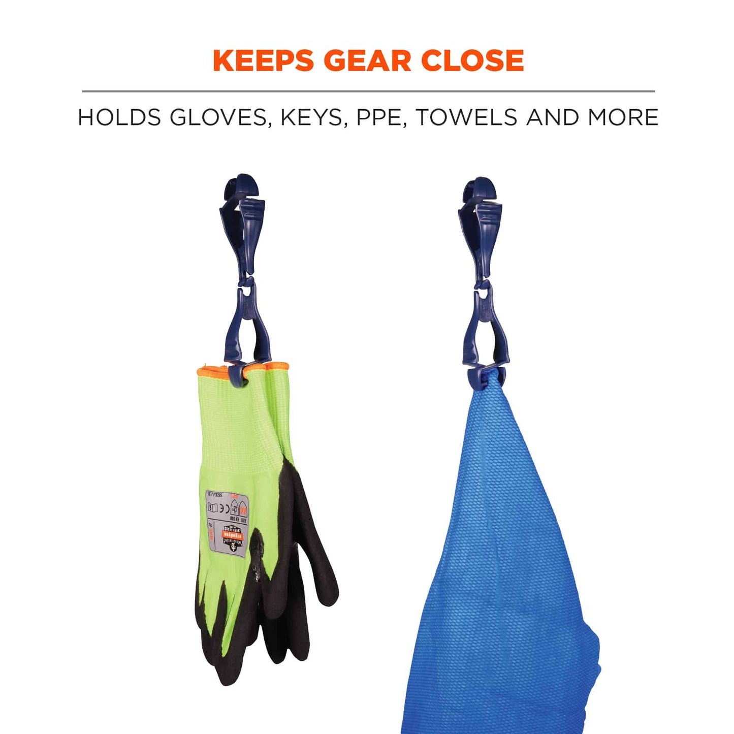 Blue Glove Grabbers - Ergodyne - Metal Detectable