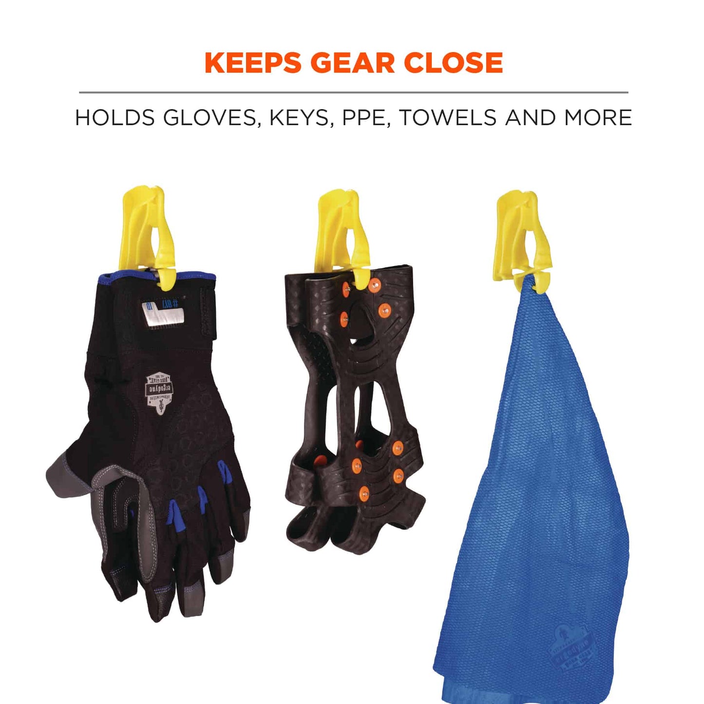Black Glove Grabbers - Ergodyne - Versatile Clips