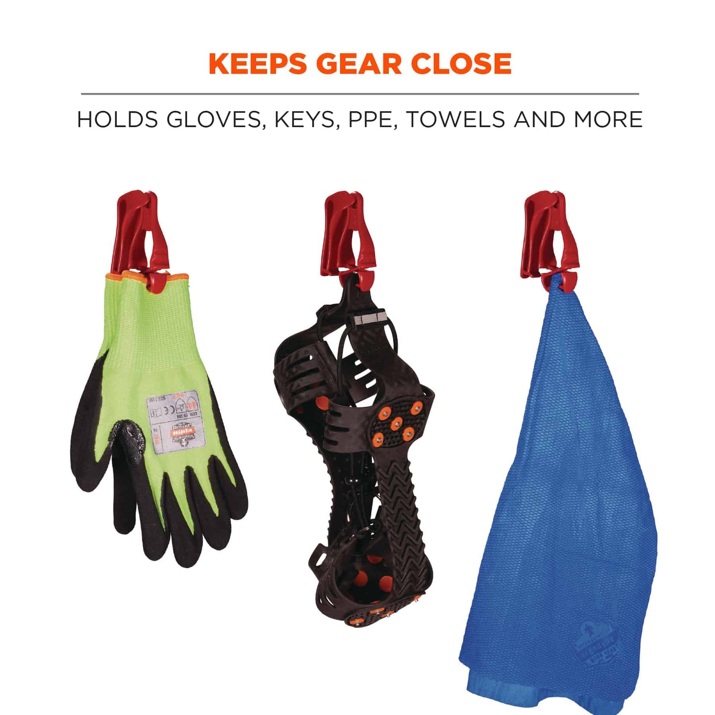 Black Glove Grabbers - Ergodyne - Versatile Clips