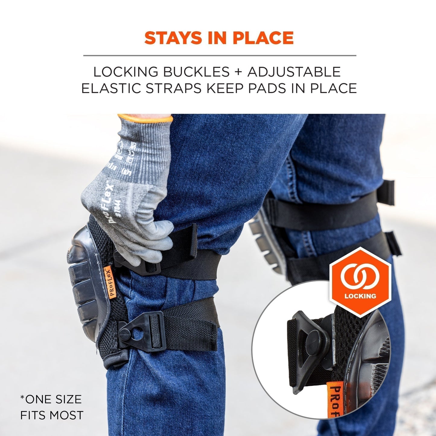 Black Knee Pads - Ergodyne - Lightweight Gel Comfort