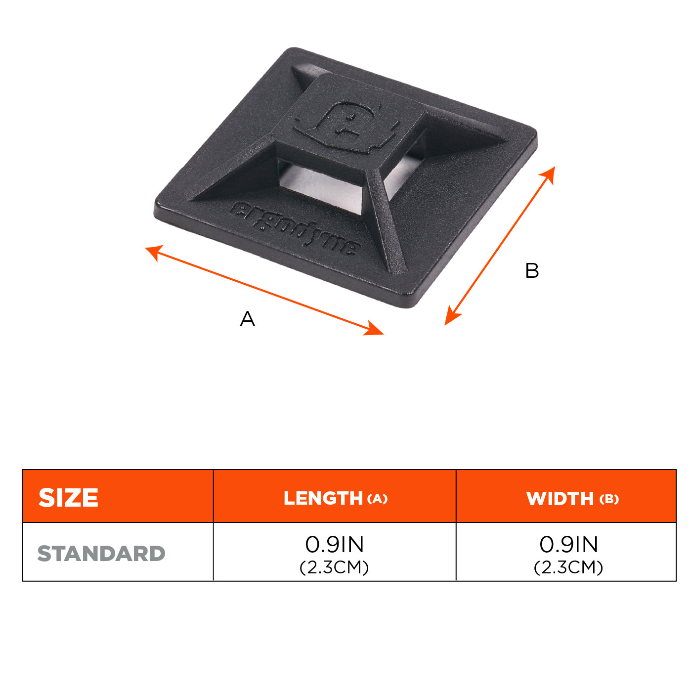 Black Tools | Ergodyne | Mini Adhesive Mount - Ergodyne - Durable Adhesive