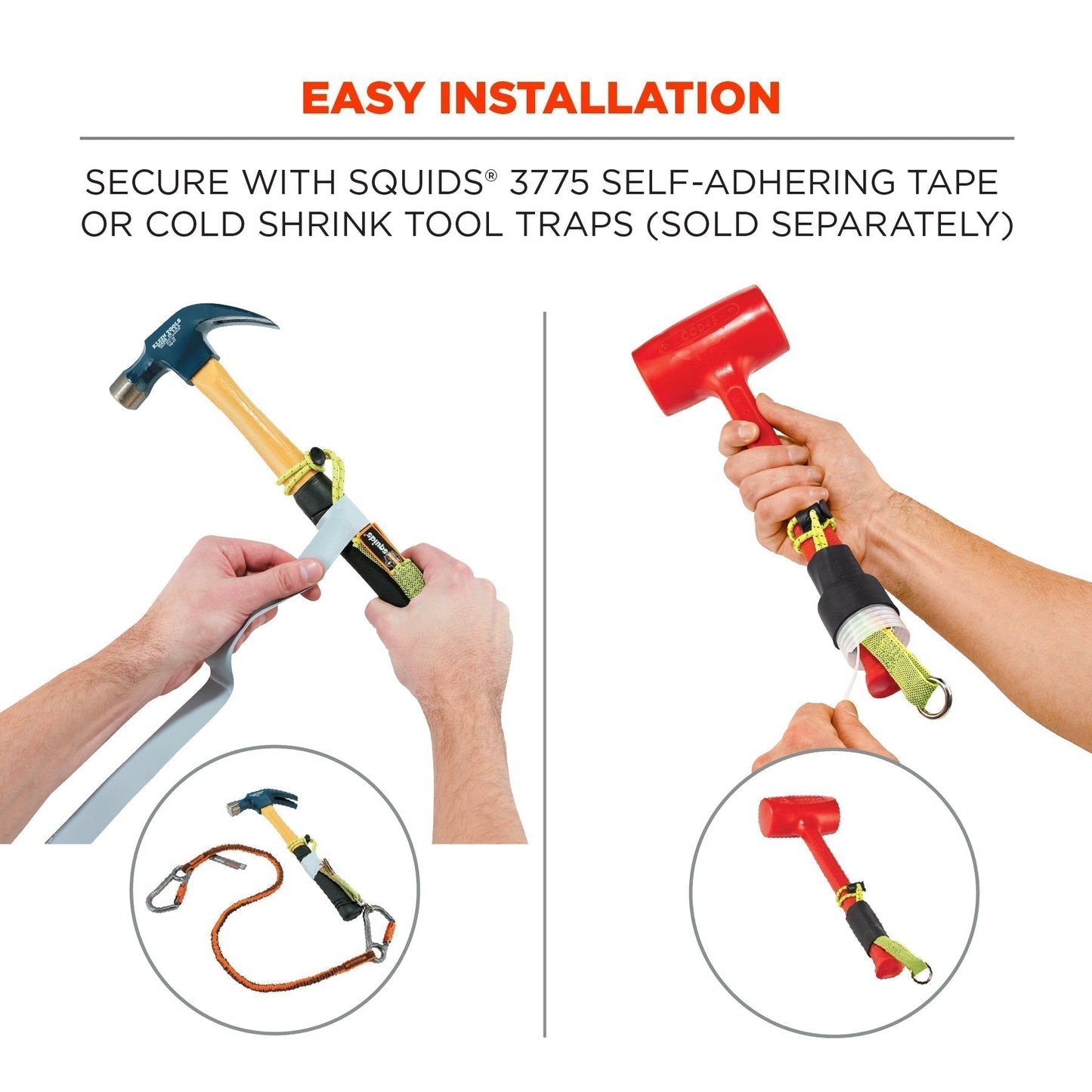 10lbs Tool Attachments - Ergodyne - Durable Elastic Tails