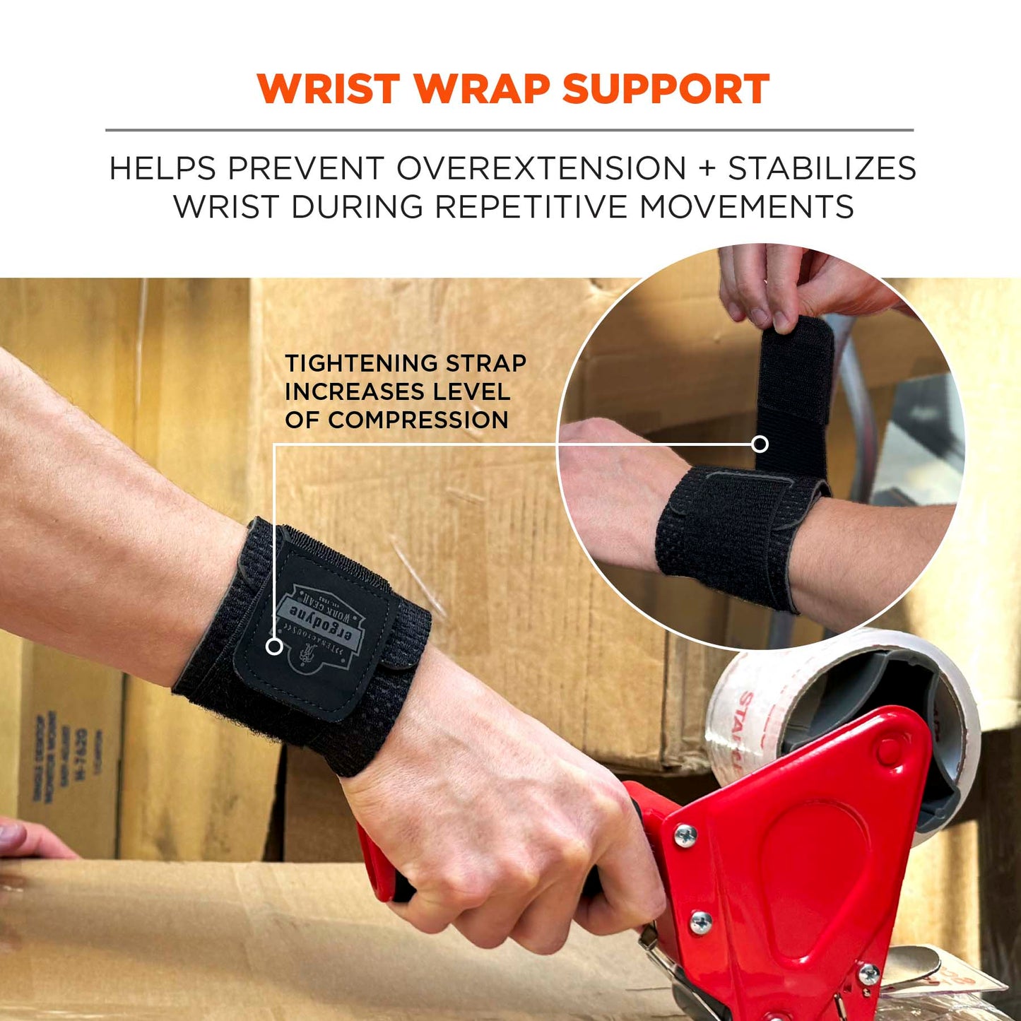 Black Wrist Wrap - Ergodyne - Neoprene Support