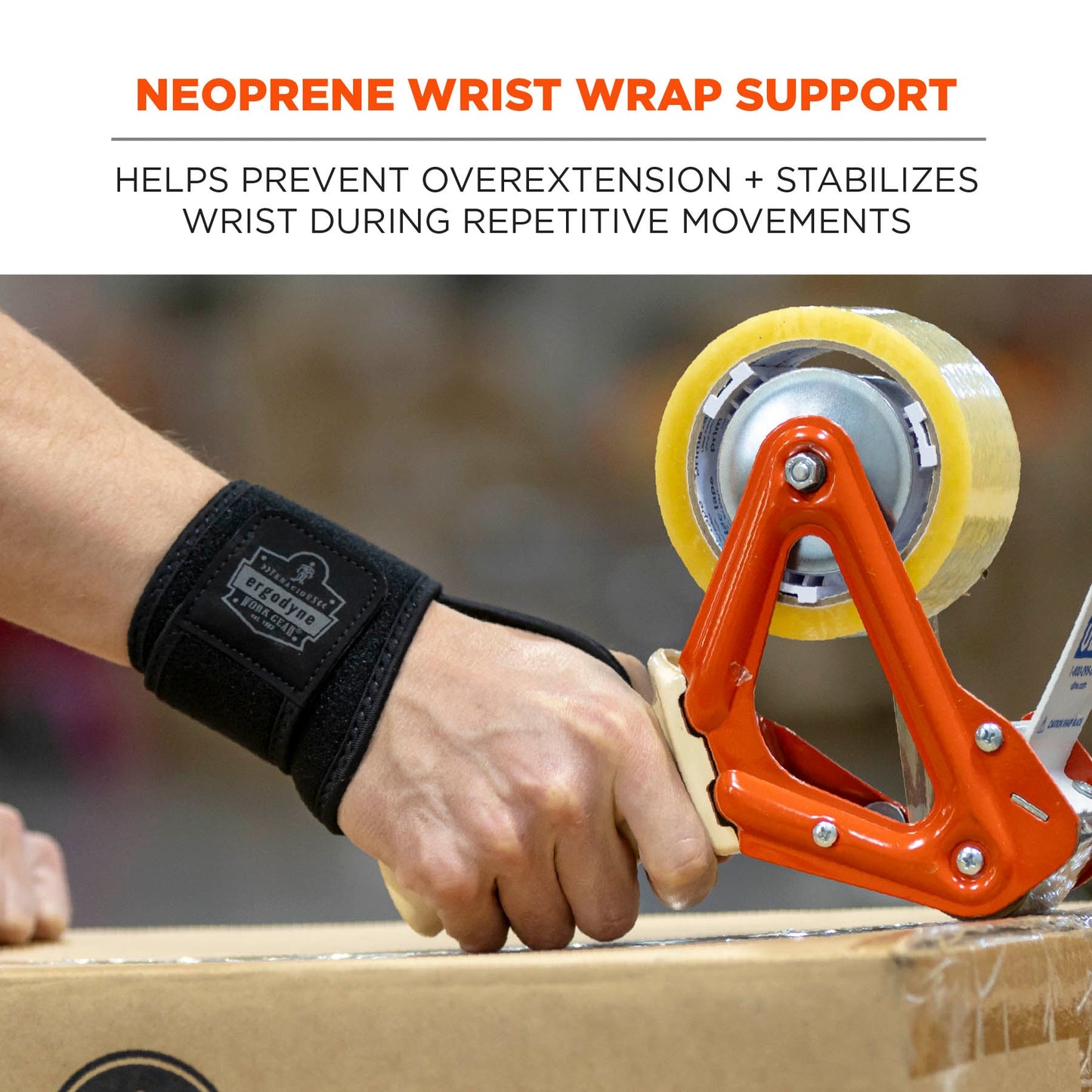Black Wrist Wrap - Ergodyne - Neoprene Comfort Support