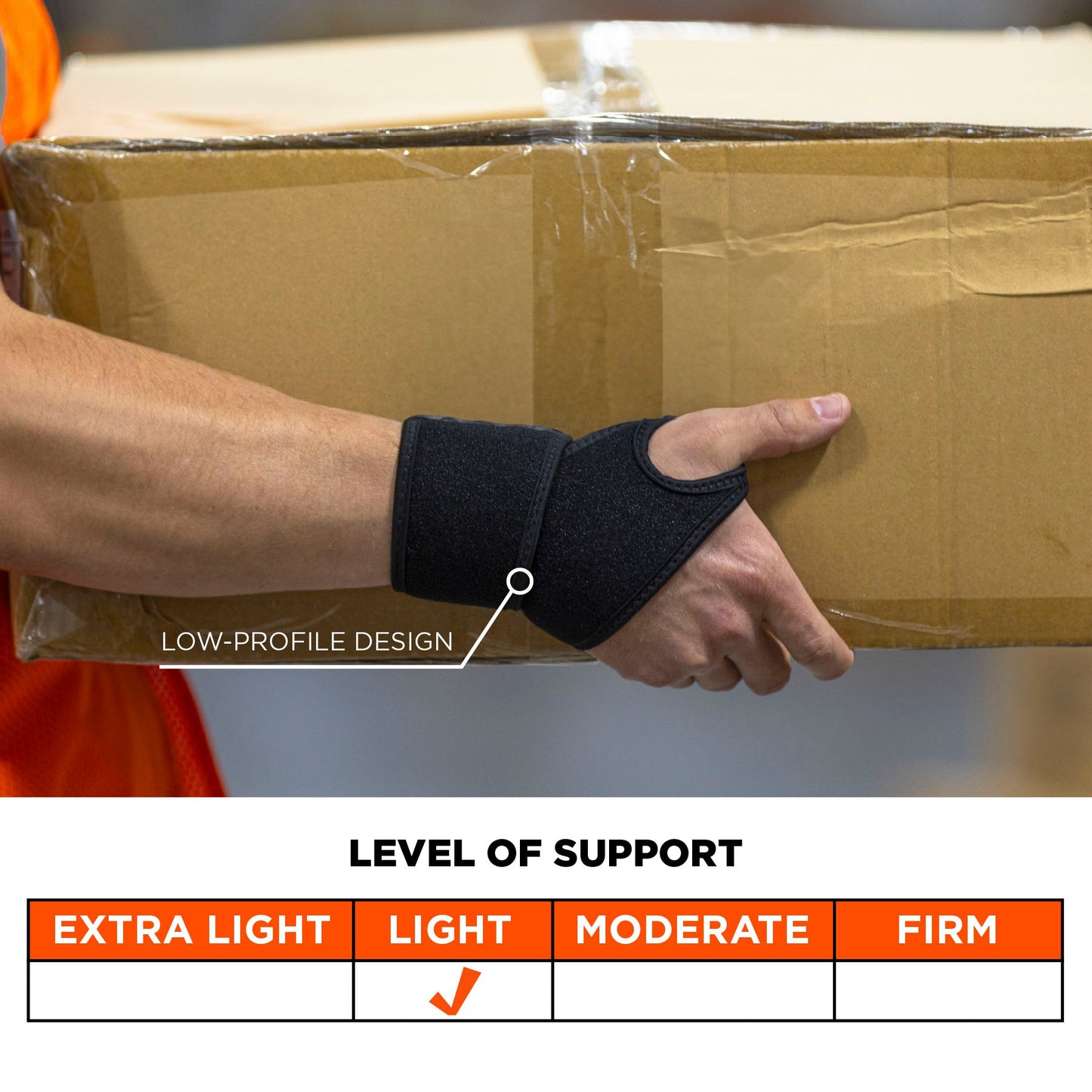 Black Wrist Wrap - Ergodyne - Neoprene Comfort Support