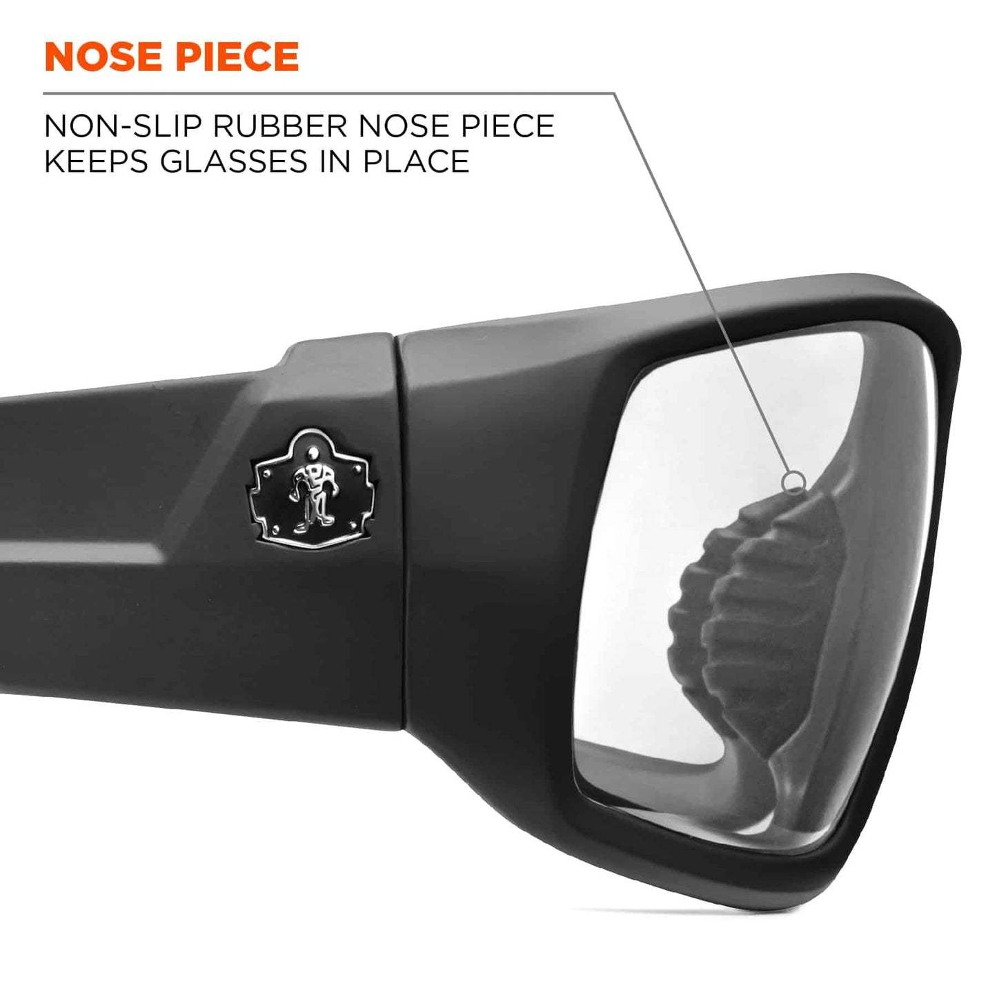 Clear Lens Glasses - Ergodyne - Durable Black Frame - Safety