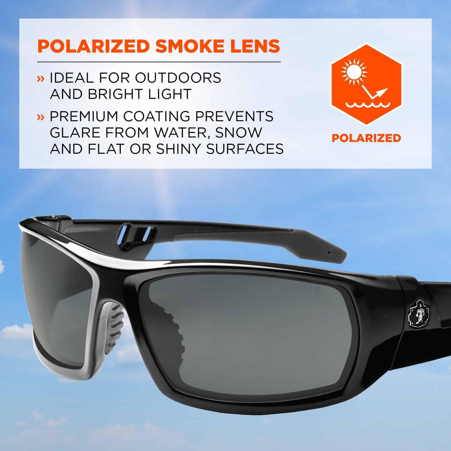 Clear Lens Glasses - Ergodyne - Durable Black Frame - Safety
