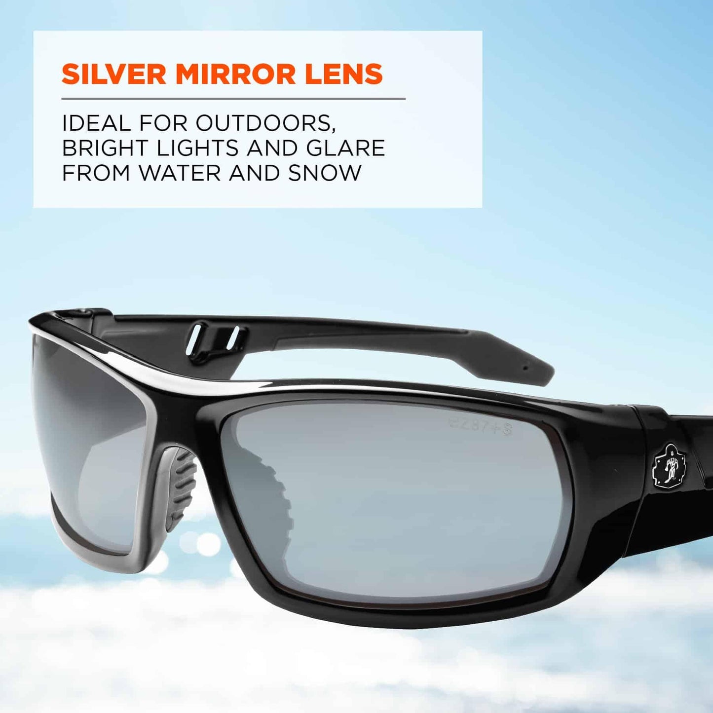 Clear Lens Glasses - Ergodyne - Durable Black Frame - Safety
