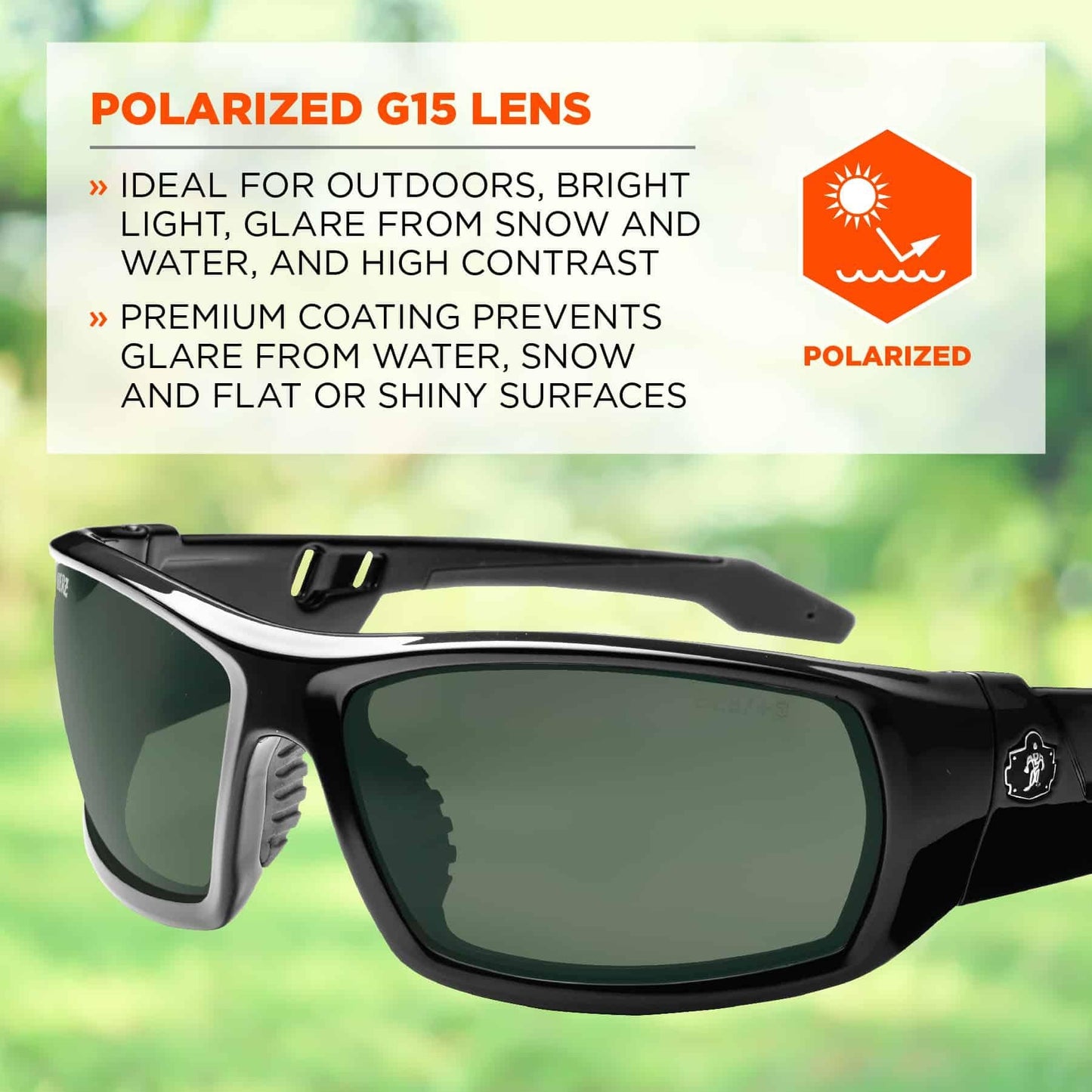 Clear Lens Glasses - Ergodyne - Durable Black Frame - Safety