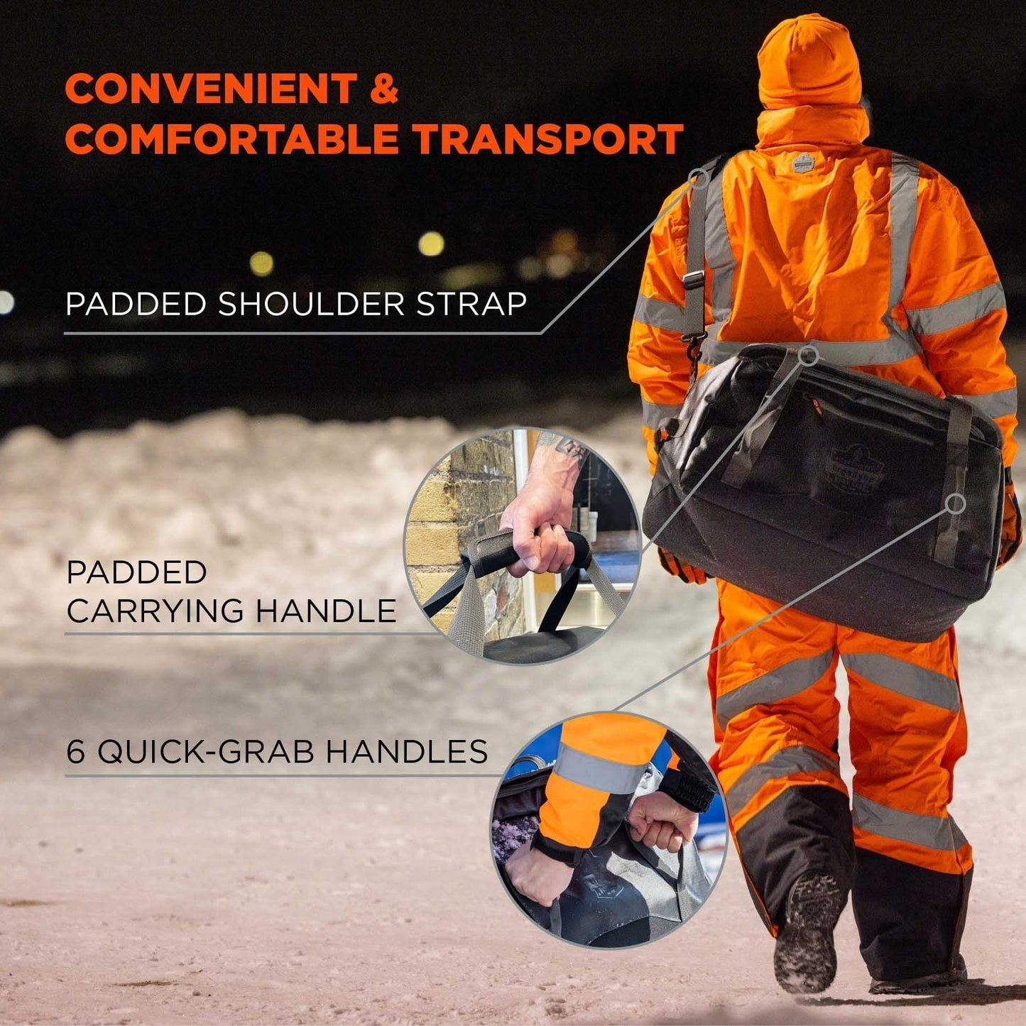 Medium Duffel Bags - Ergodyne - Water-Resistant Design