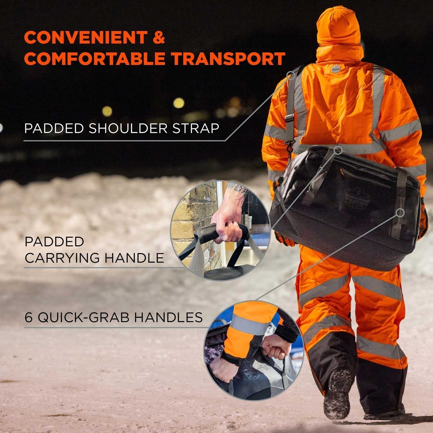 Medium Duffel Bags - Ergodyne - Water-Resistant Design