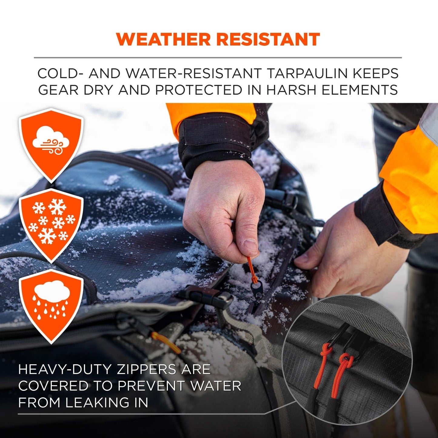 Black Duffel Bag - Ergodyne - Water-Resistant Design
