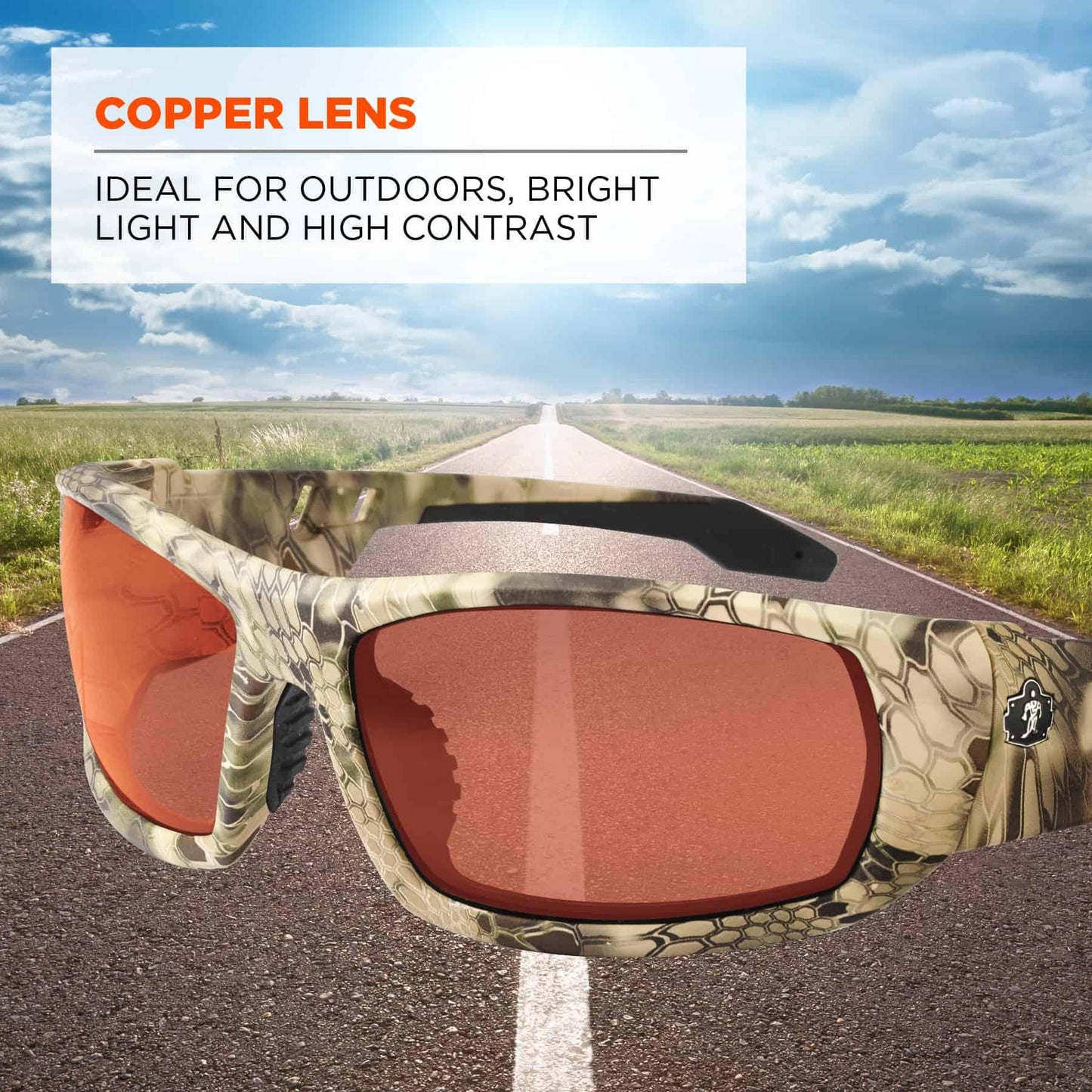 Clear Lens Glasses - Ergodyne - Durable Black Frame - Safety