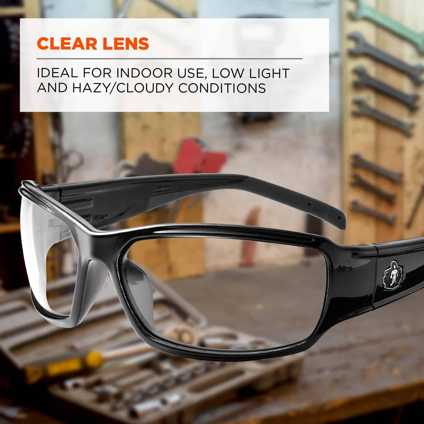 Clear Lens Glasses - Ergodyne - Impact Resistant