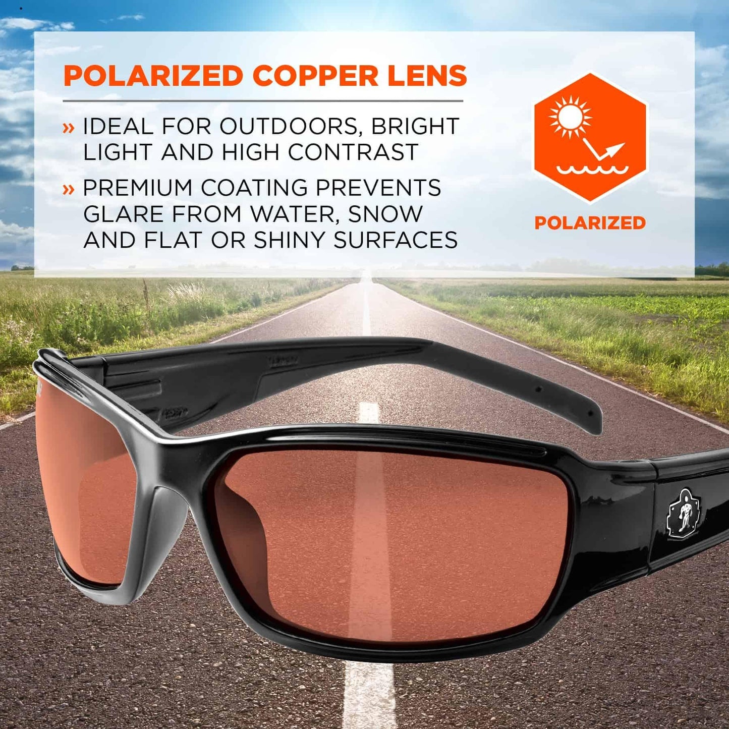 Clear Lens Glasses - Ergodyne - Impact Resistant