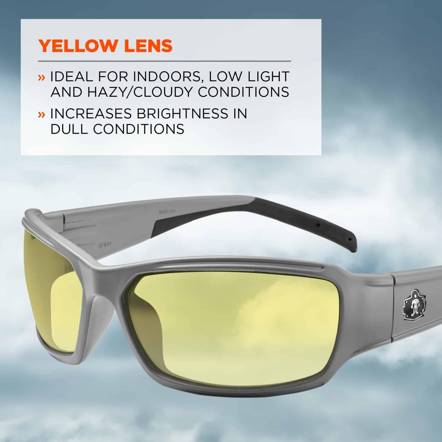 Clear Lens Glasses - Ergodyne - Impact Resistant