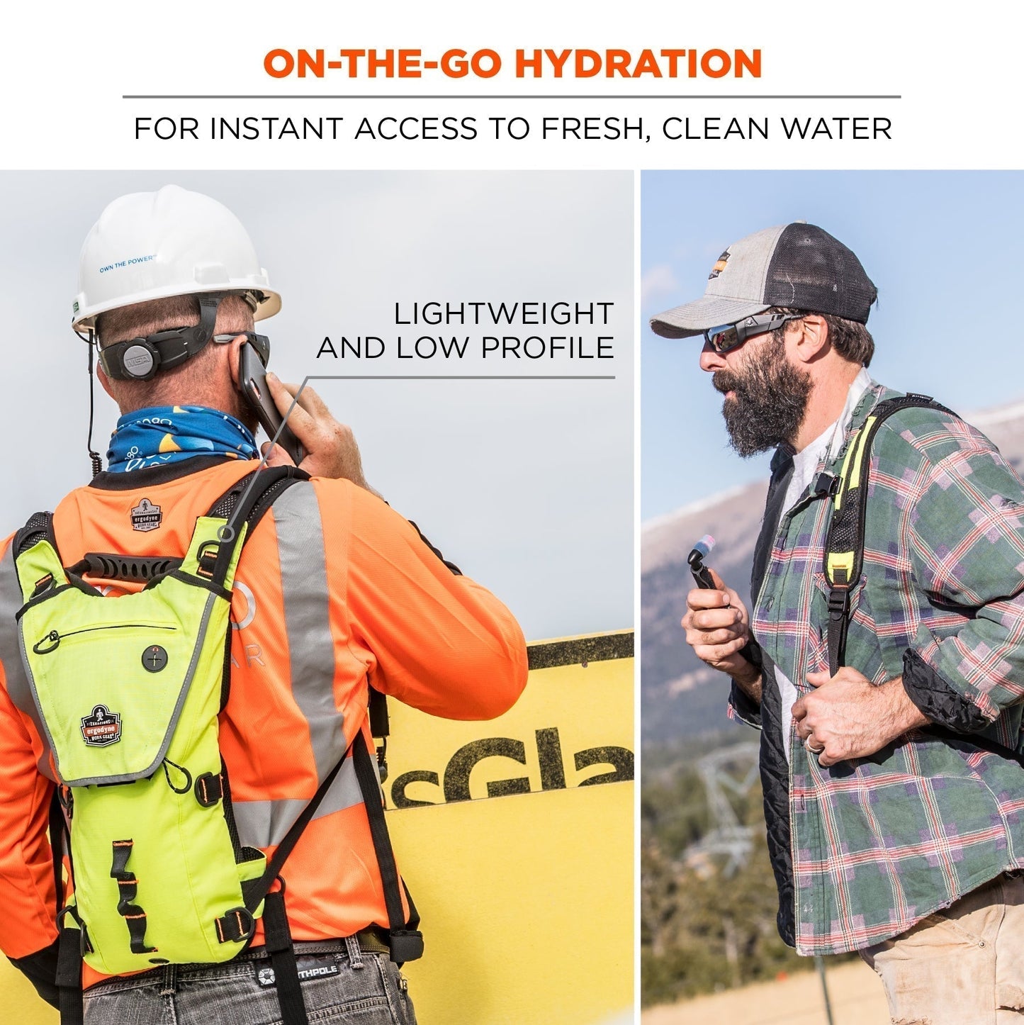 Black Hydration Packs - Ergodyne - Weather-Resistant
