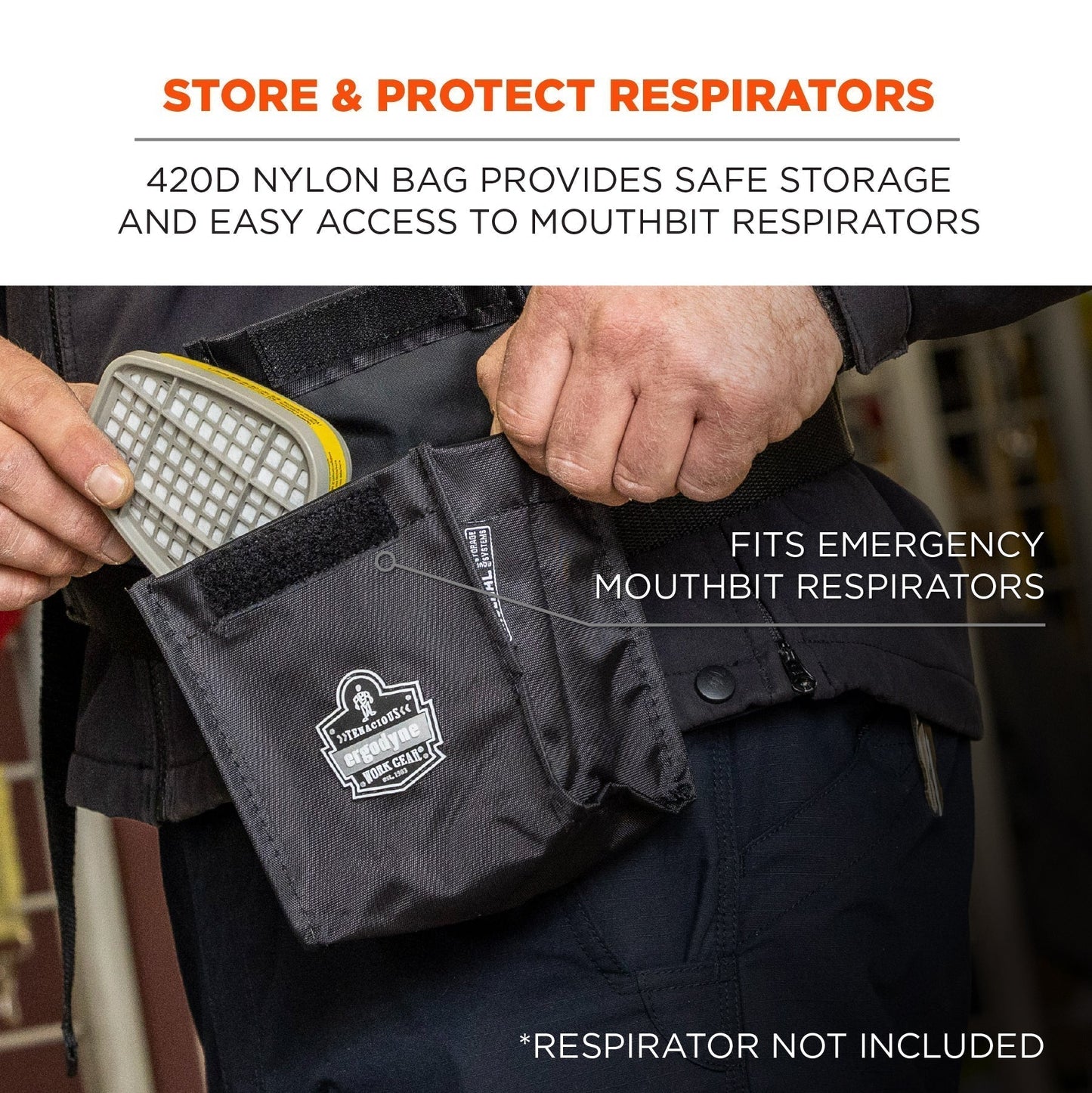 Black PPE Bags - Ergodyne - Durable Nylon Material