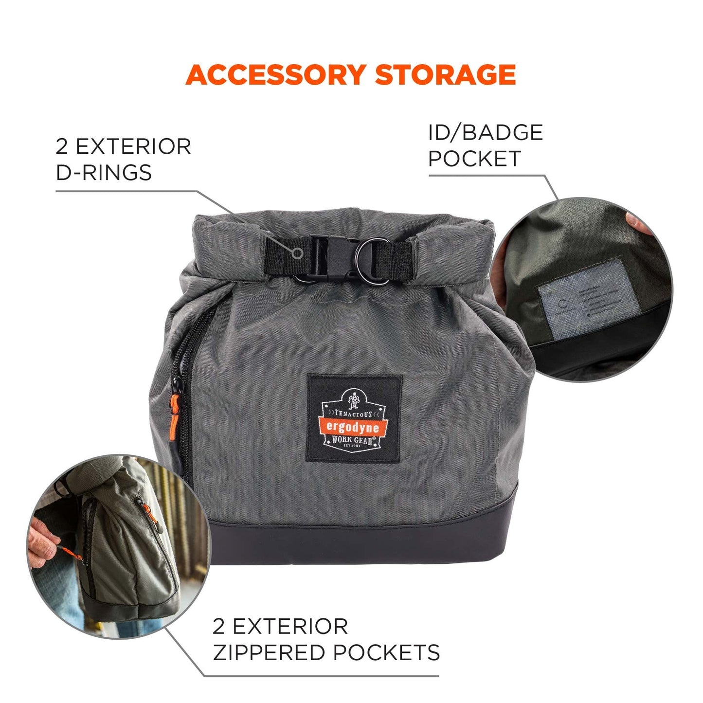 Roll Top Closure PPE Bags - Ergodyne - Durable Design