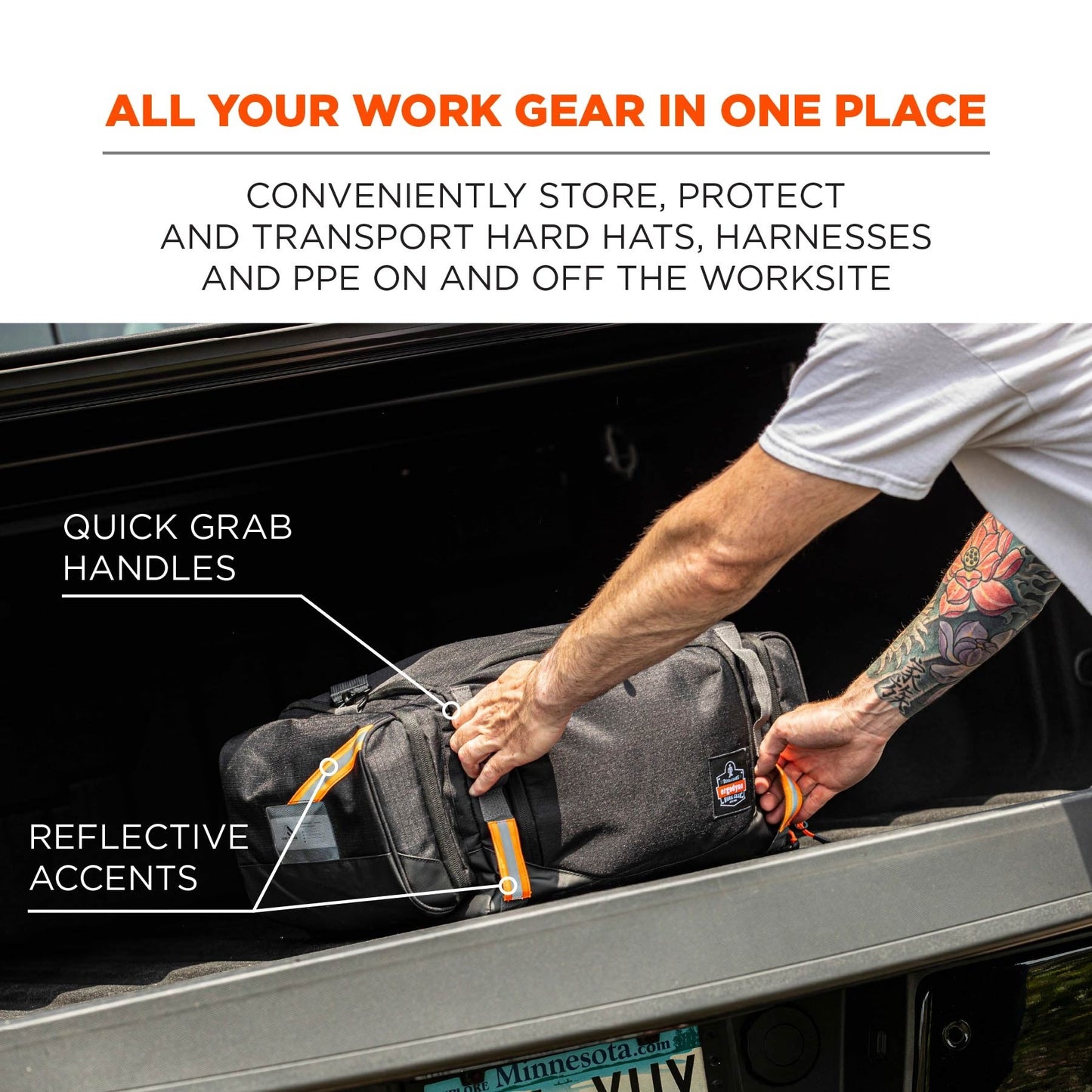 Black Duffel Bags - Ergodyne - Durable Design