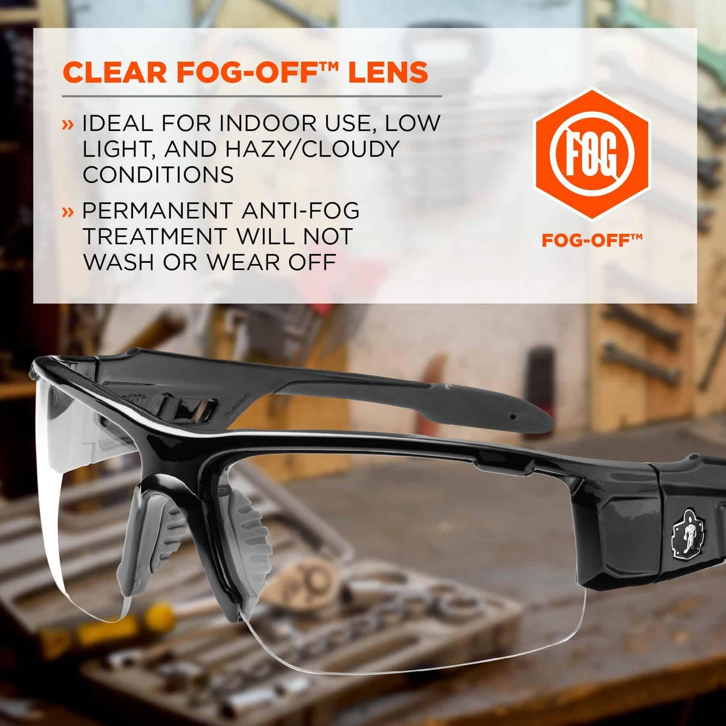 Clear Lens Glasses - Ergodyne - Durable Design
