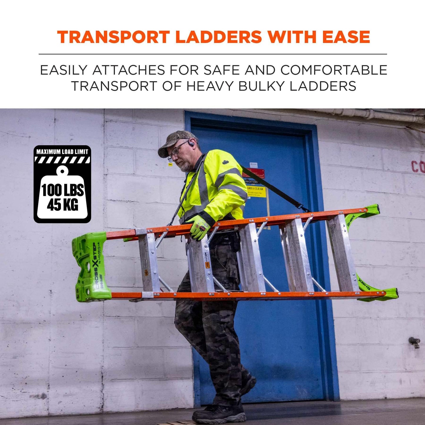 Black Tools | Ergodyne | Ladder Lifting Strap - Ergodyne - Adjustable Comfort