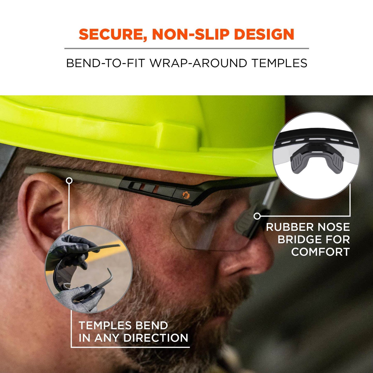 Clear Lens Glasses - Ergodyne - Impact-Resistant Style