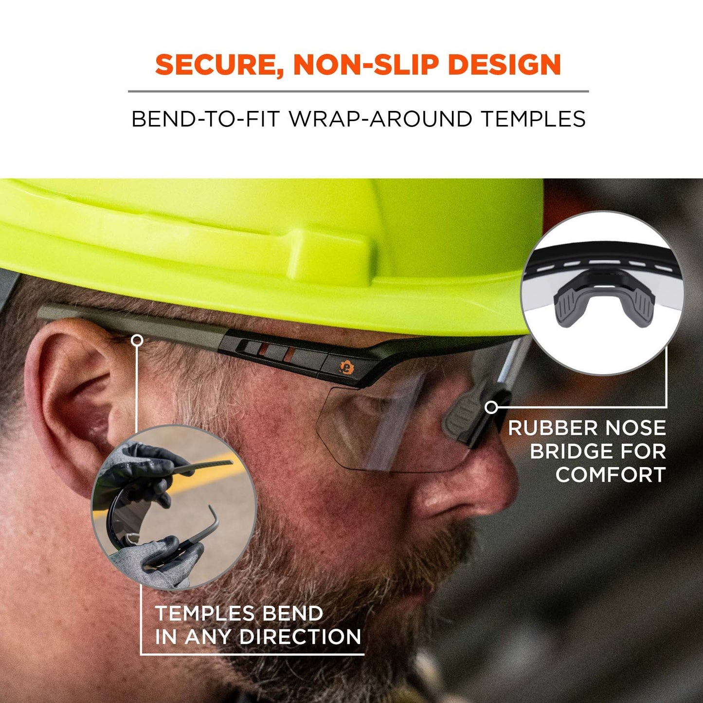 Clear Lens Glasses - Ergodyne - Impact-Resistant Style