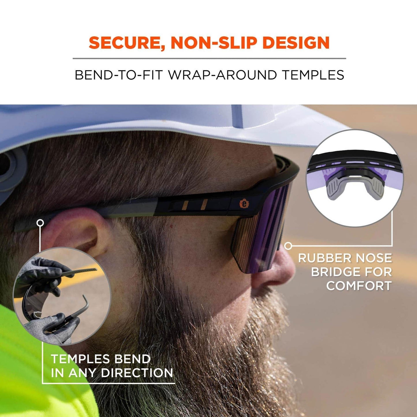 Clear Lens Glasses - Ergodyne - Impact-Resistant Style