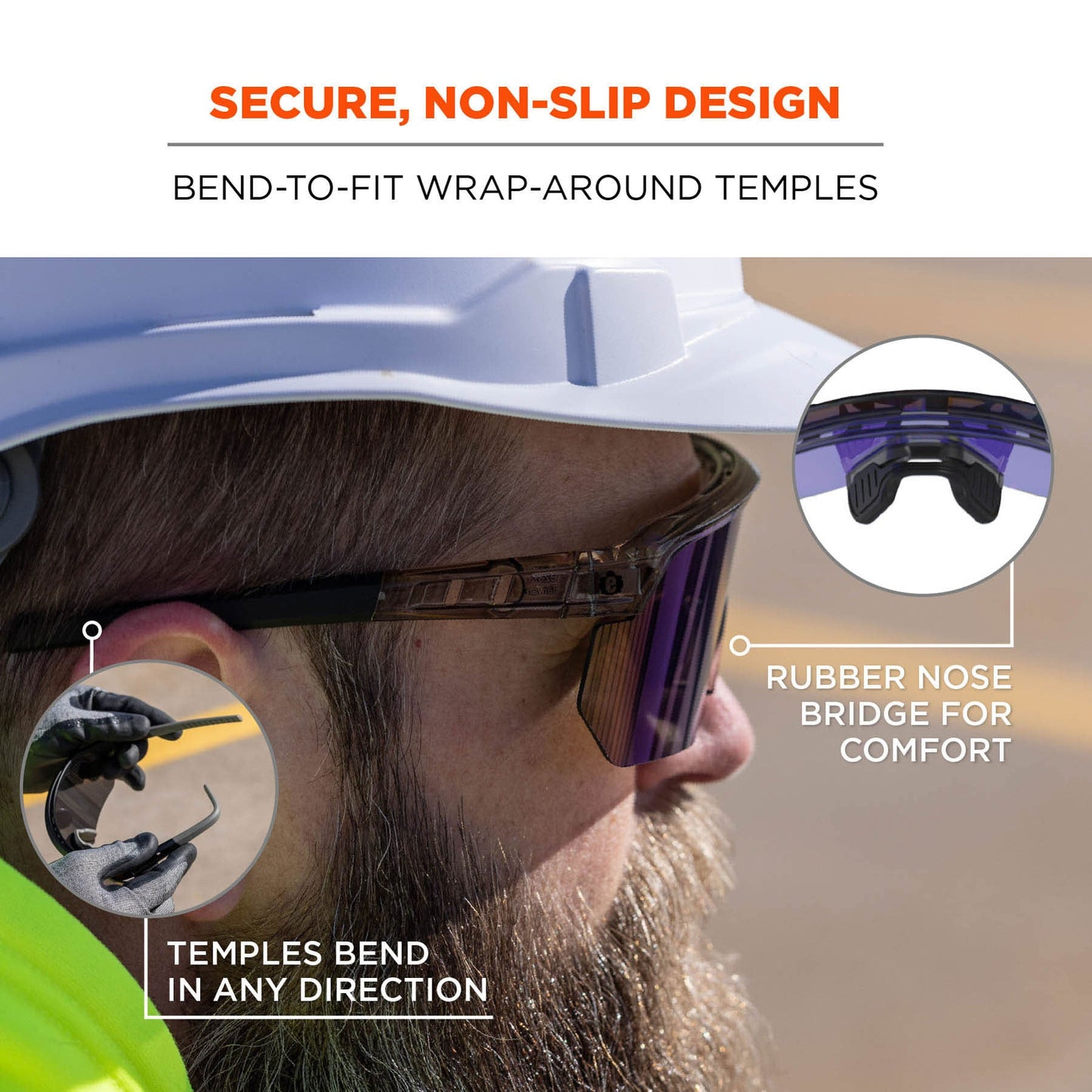 Clear Lens Glasses - Ergodyne - Impact-Resistant Style