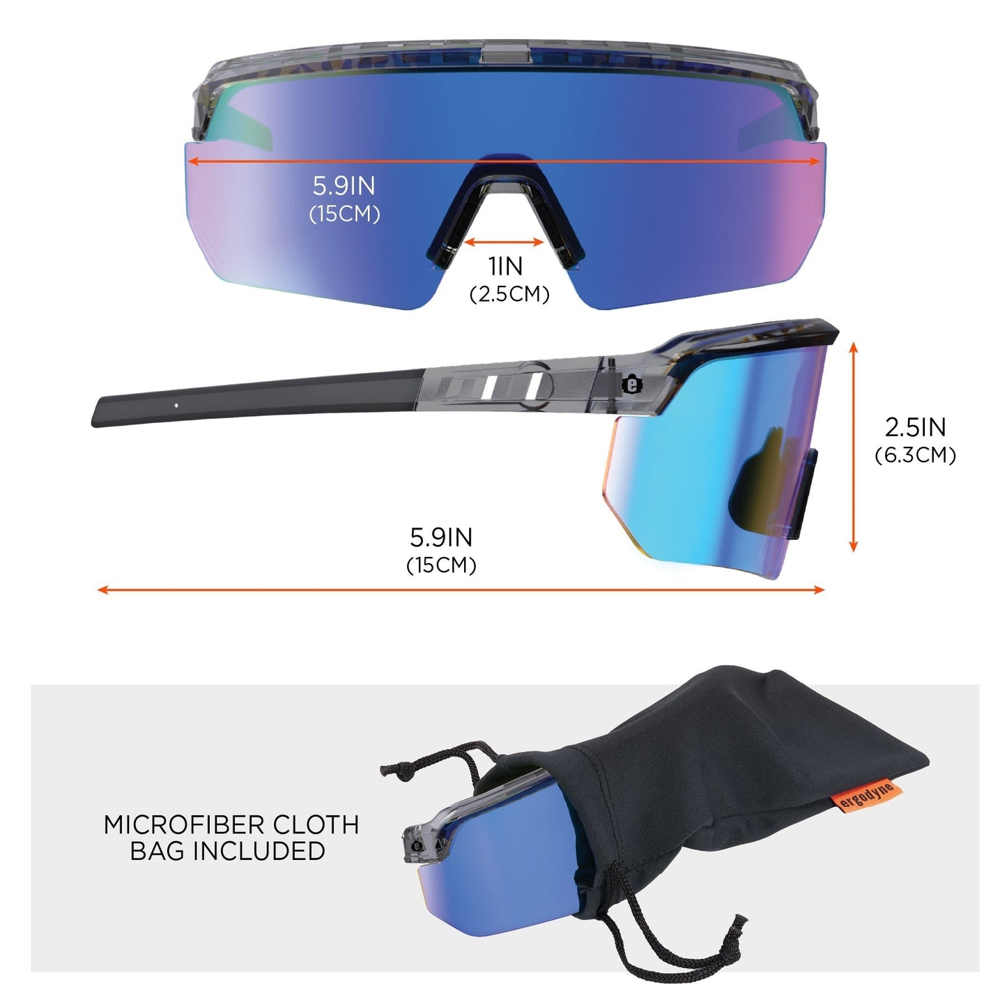 Clear Lens Glasses - Ergodyne - Impact-Resistant Style