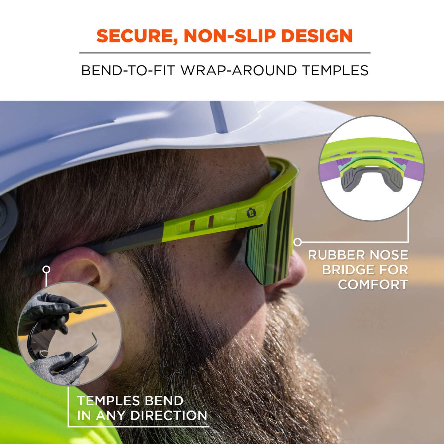 Clear Lens Glasses - Ergodyne - Impact-Resistant Style