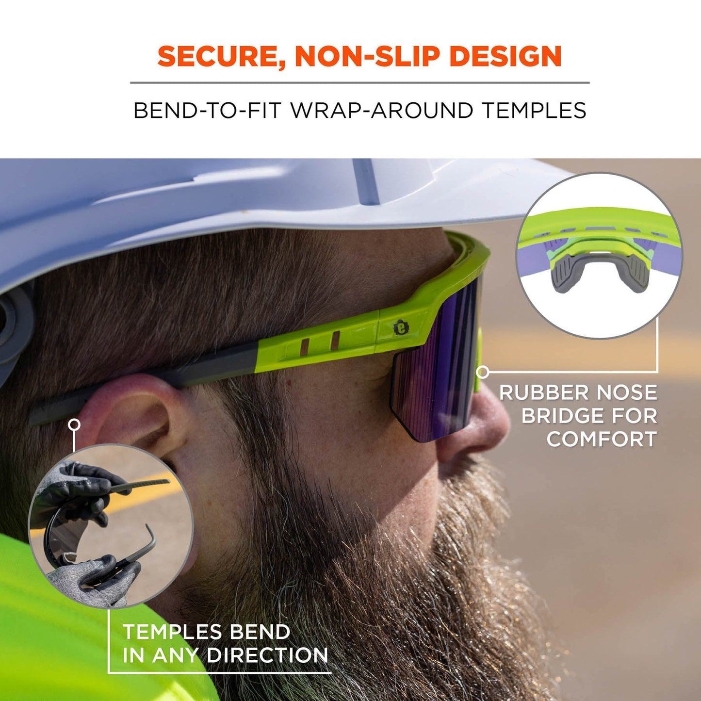 Clear Lens Glasses - Ergodyne - Impact-Resistant Style