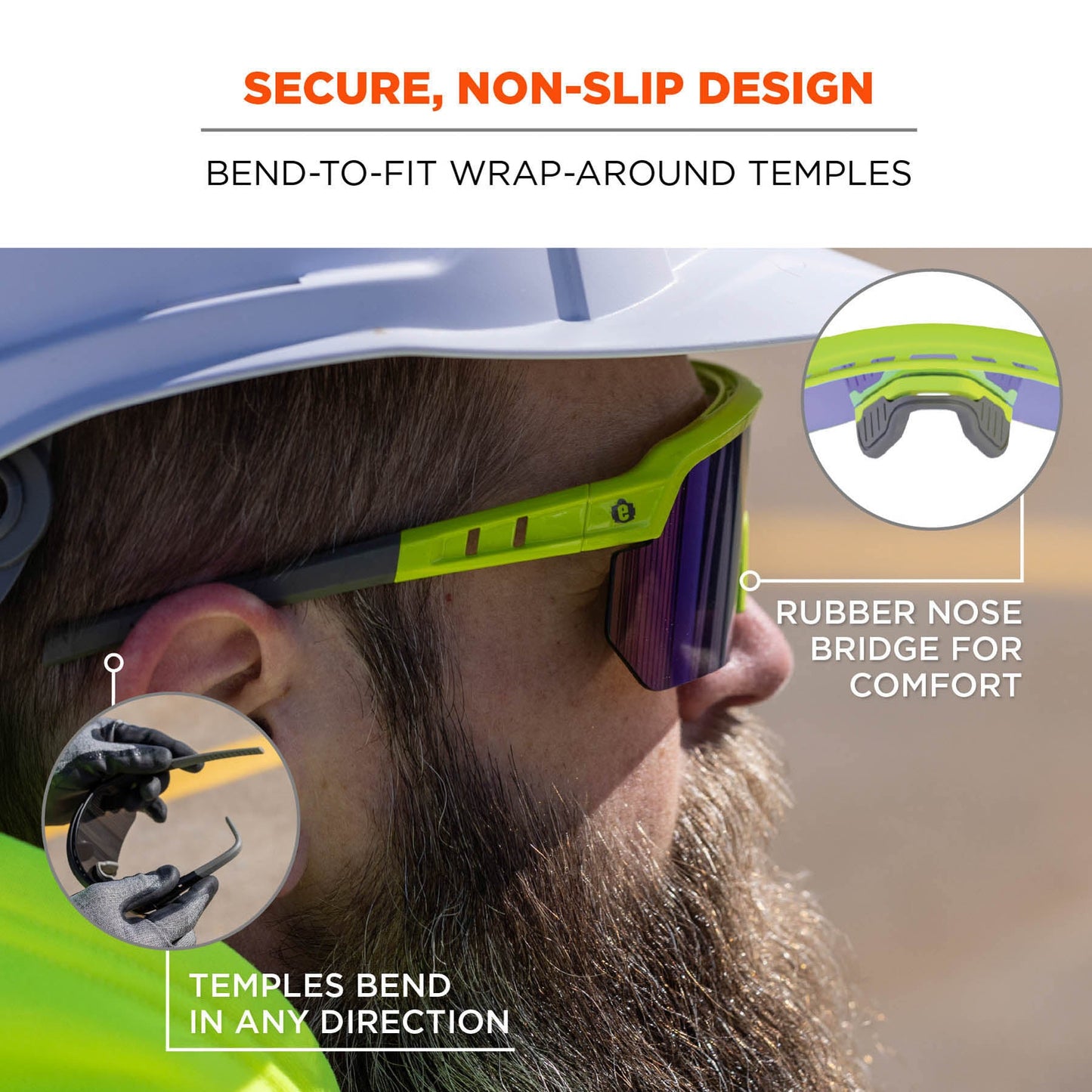 Clear Lens Glasses - Ergodyne - Impact-Resistant Style