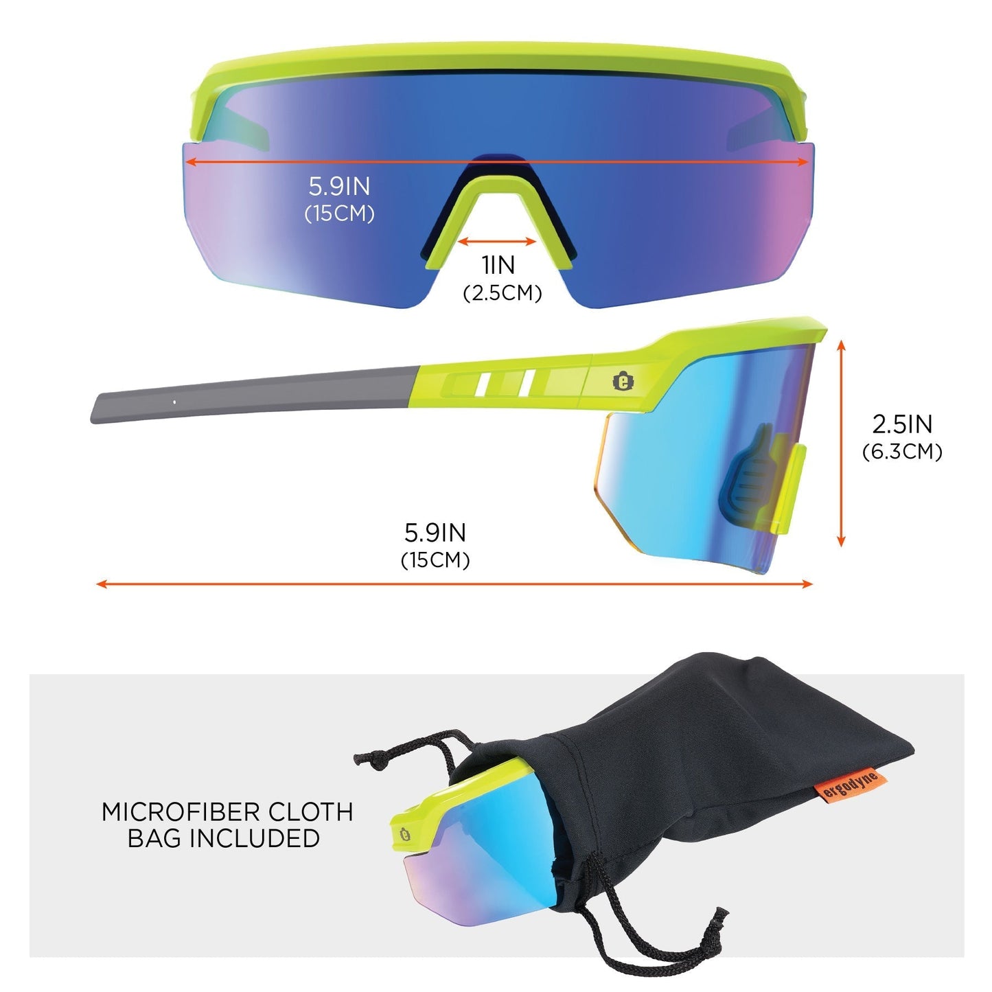 Clear Lens Glasses - Ergodyne - Impact-Resistant Style