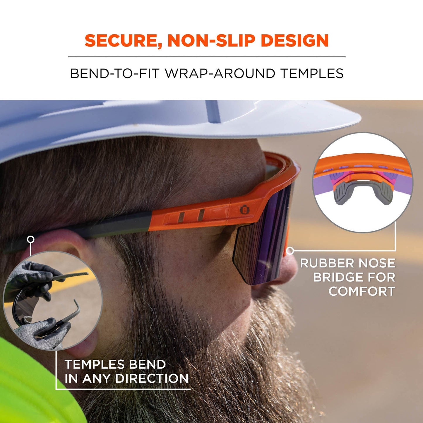 Clear Lens Glasses - Ergodyne - Impact-Resistant Style