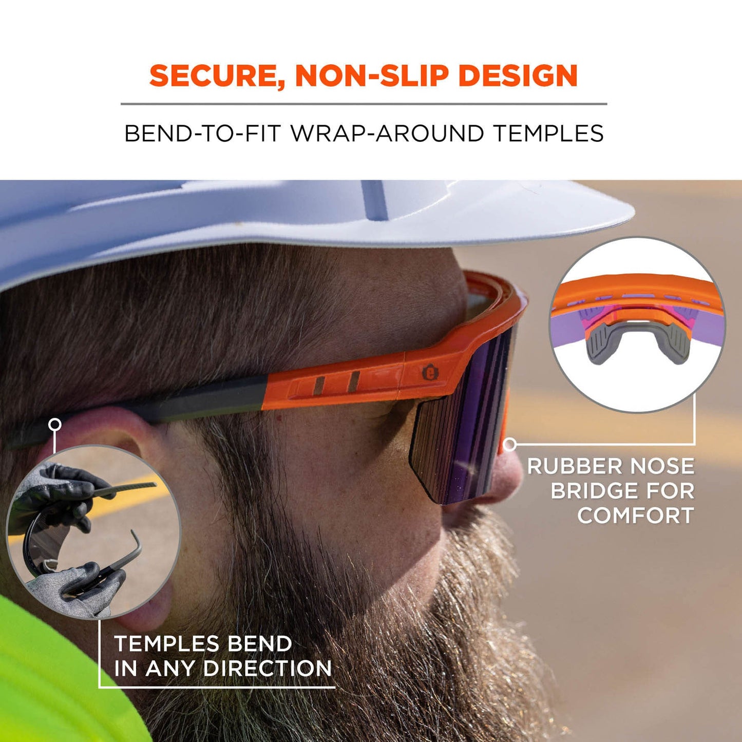 Clear Lens Glasses - Ergodyne - Impact-Resistant Style