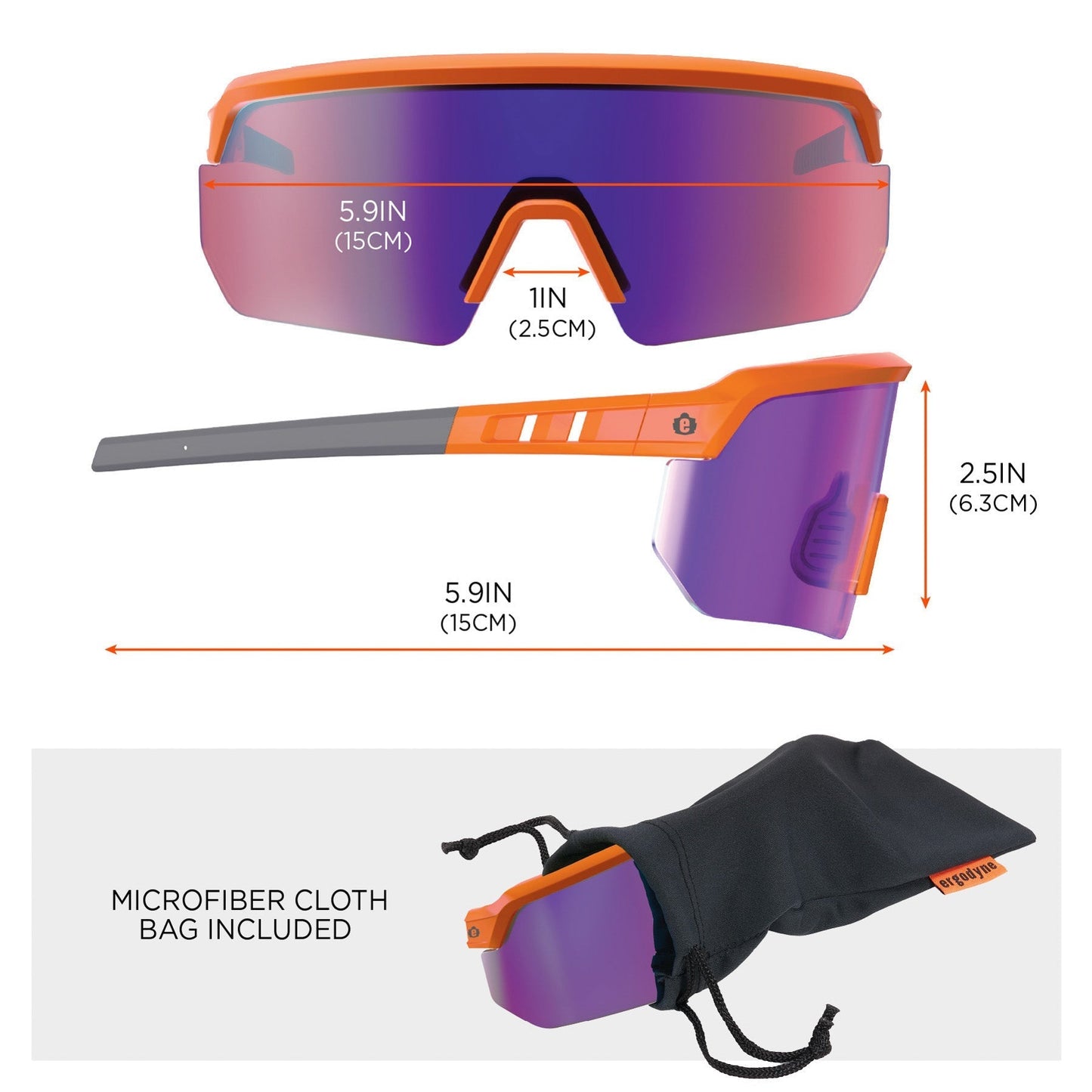 Clear Lens Glasses - Ergodyne - Impact-Resistant Style