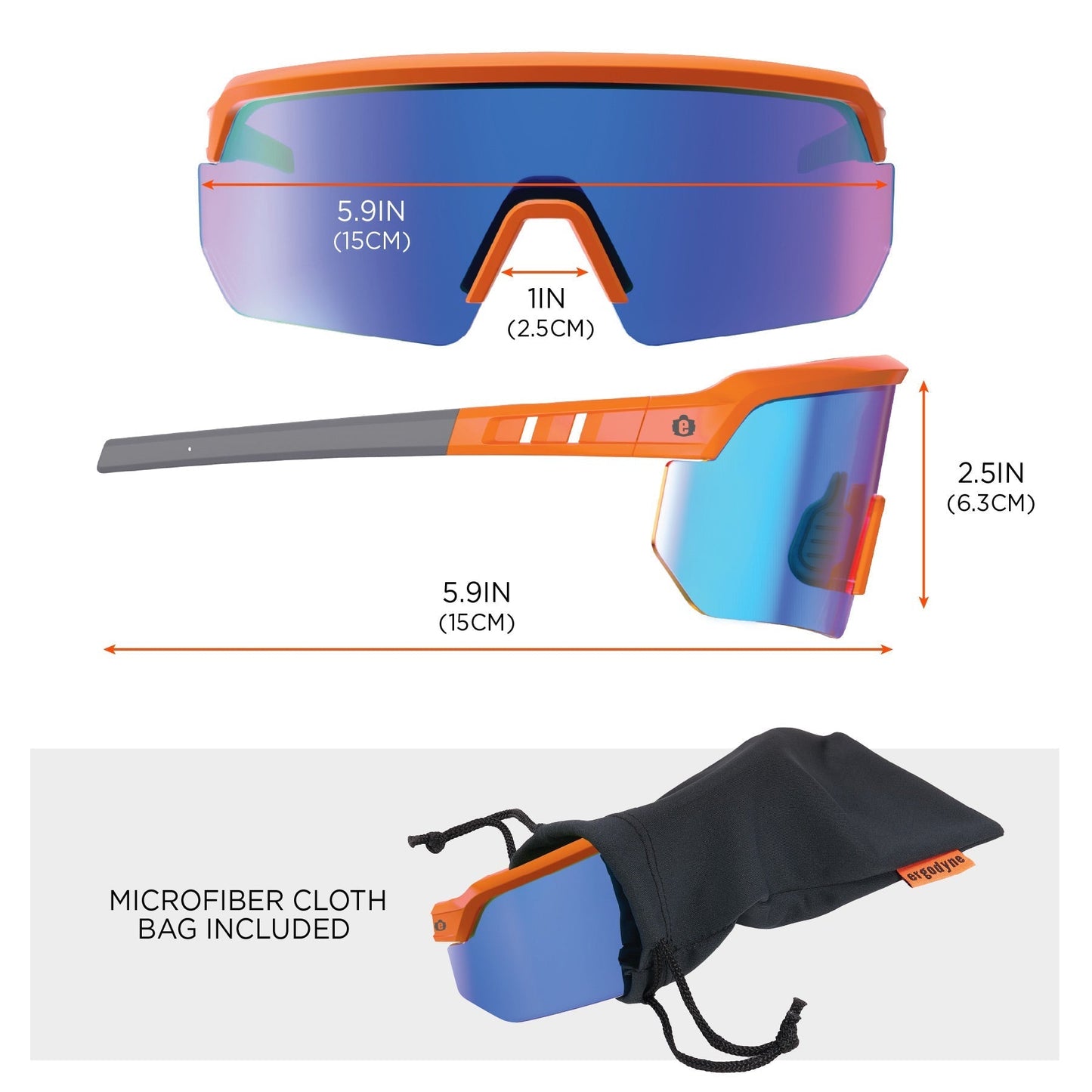 Clear Lens Glasses - Ergodyne - Impact-Resistant Style