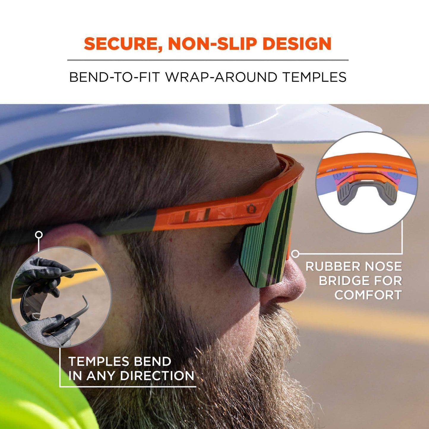 Clear Lens Glasses - Ergodyne - Impact-Resistant Style