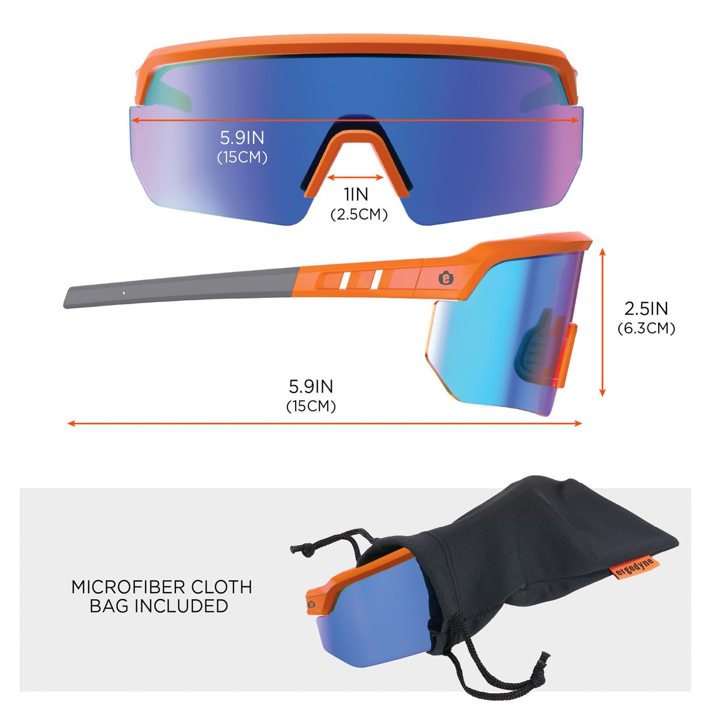 Clear Lens Glasses - Ergodyne - Impact-Resistant Style