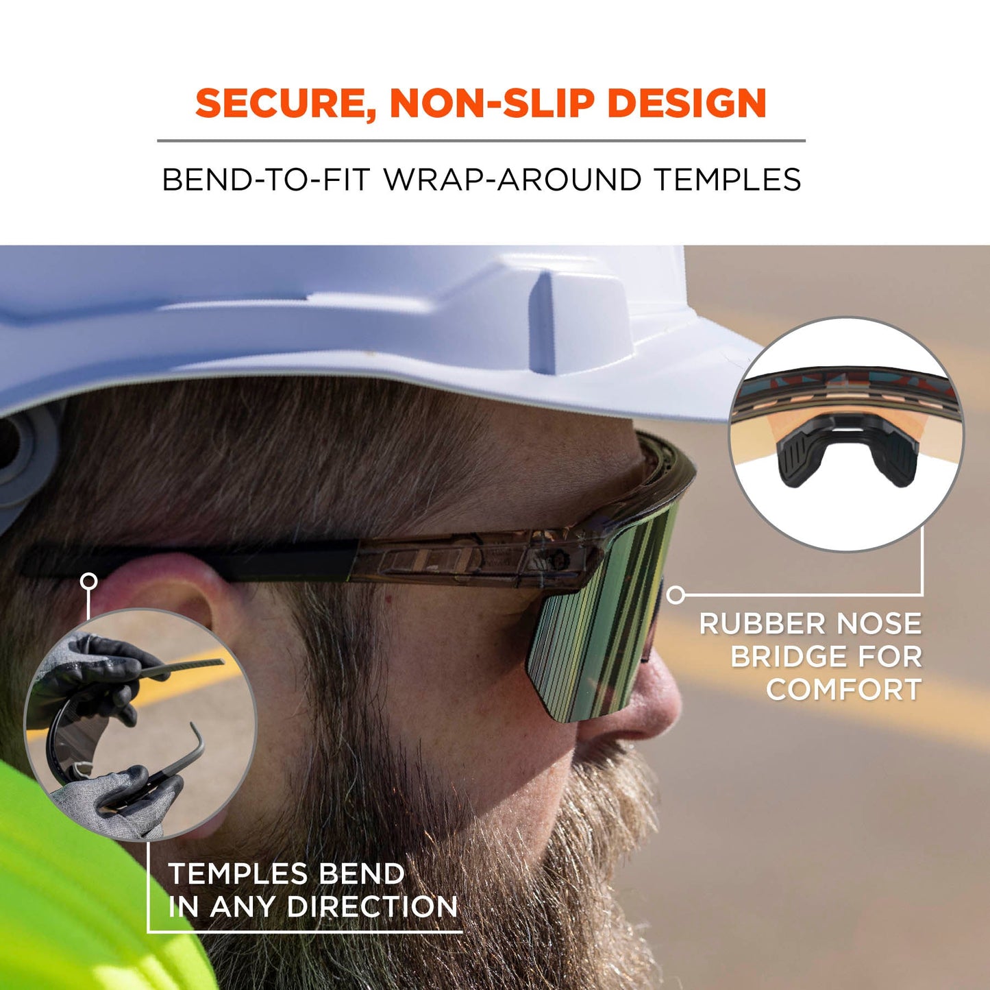 Clear Lens Glasses - Ergodyne - Impact-Resistant Style