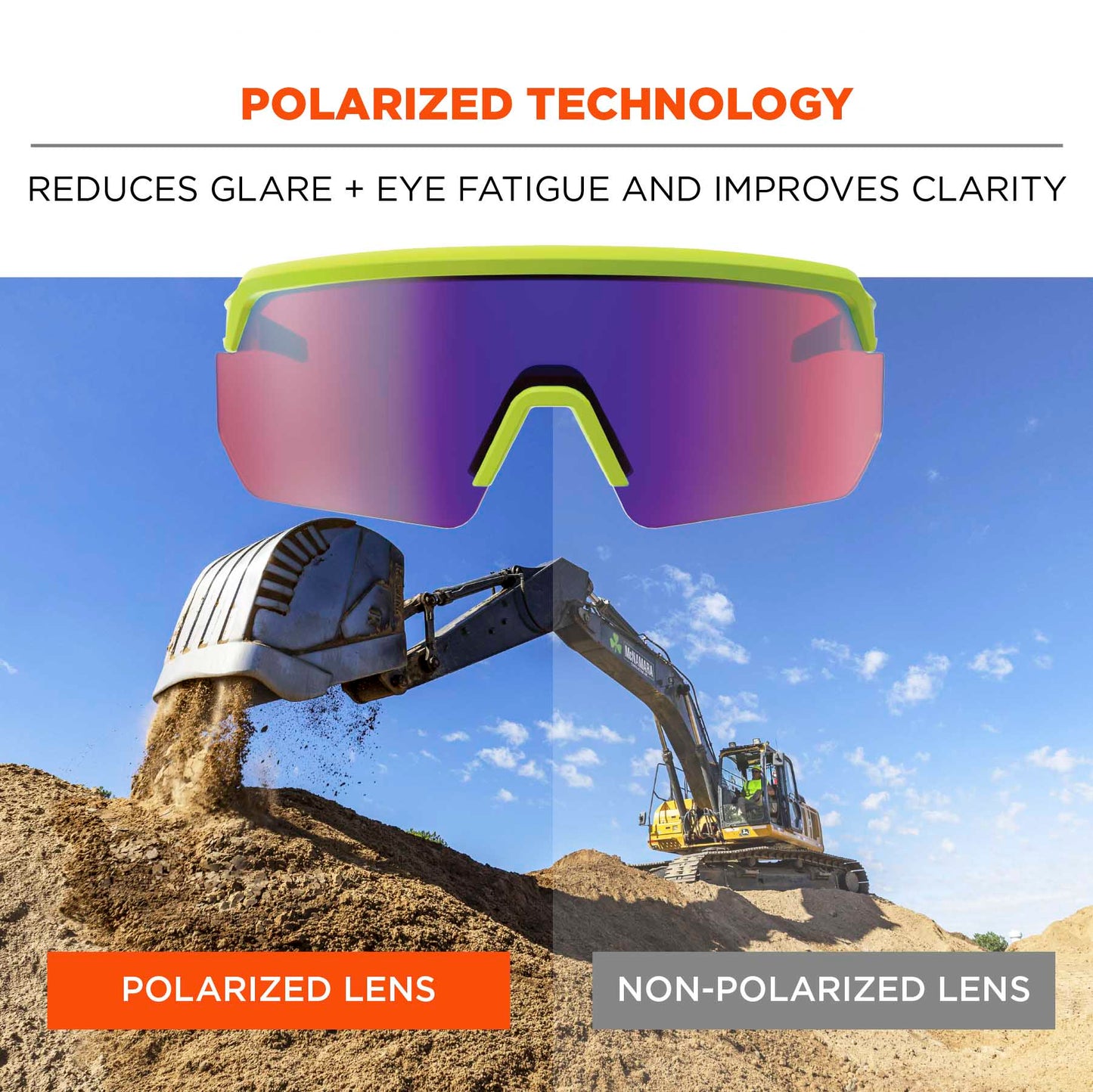 Clear Lens Glasses - Ergodyne - Impact-Resistant Style