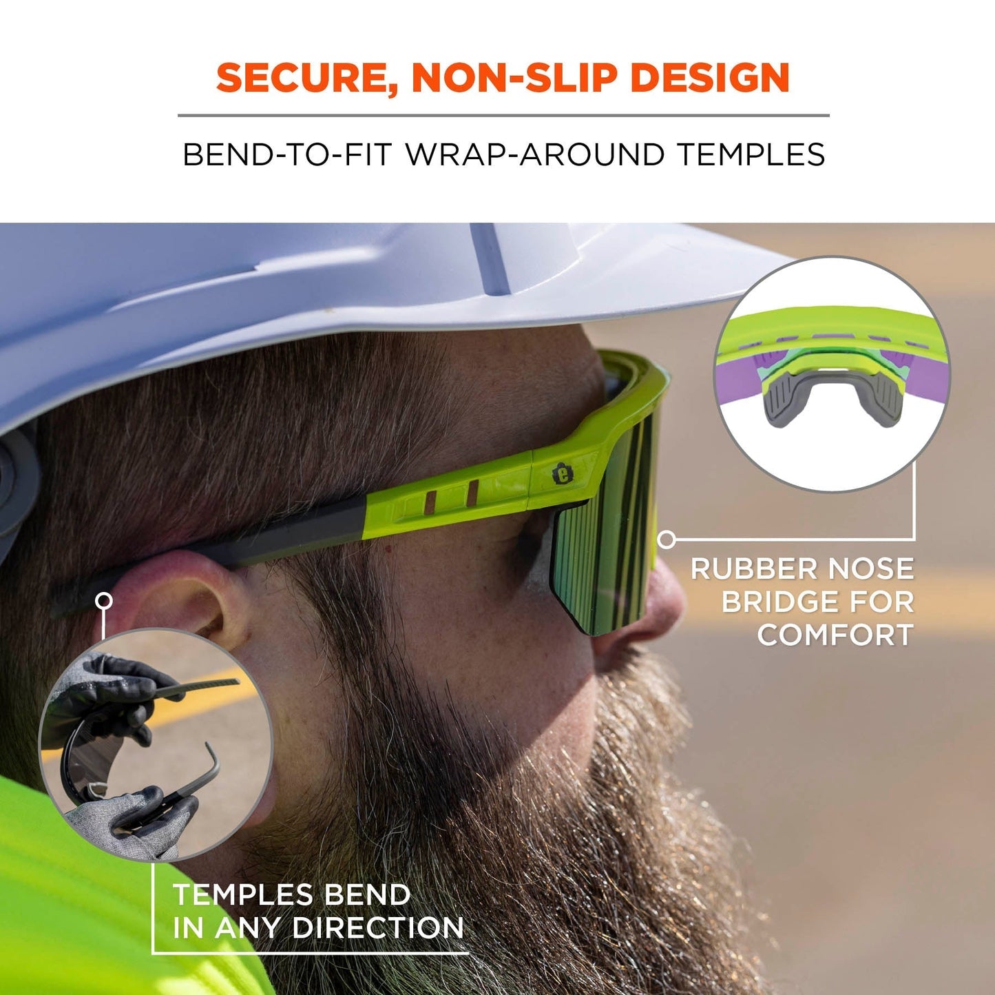 Clear Lens Glasses - Ergodyne - Impact-Resistant Style