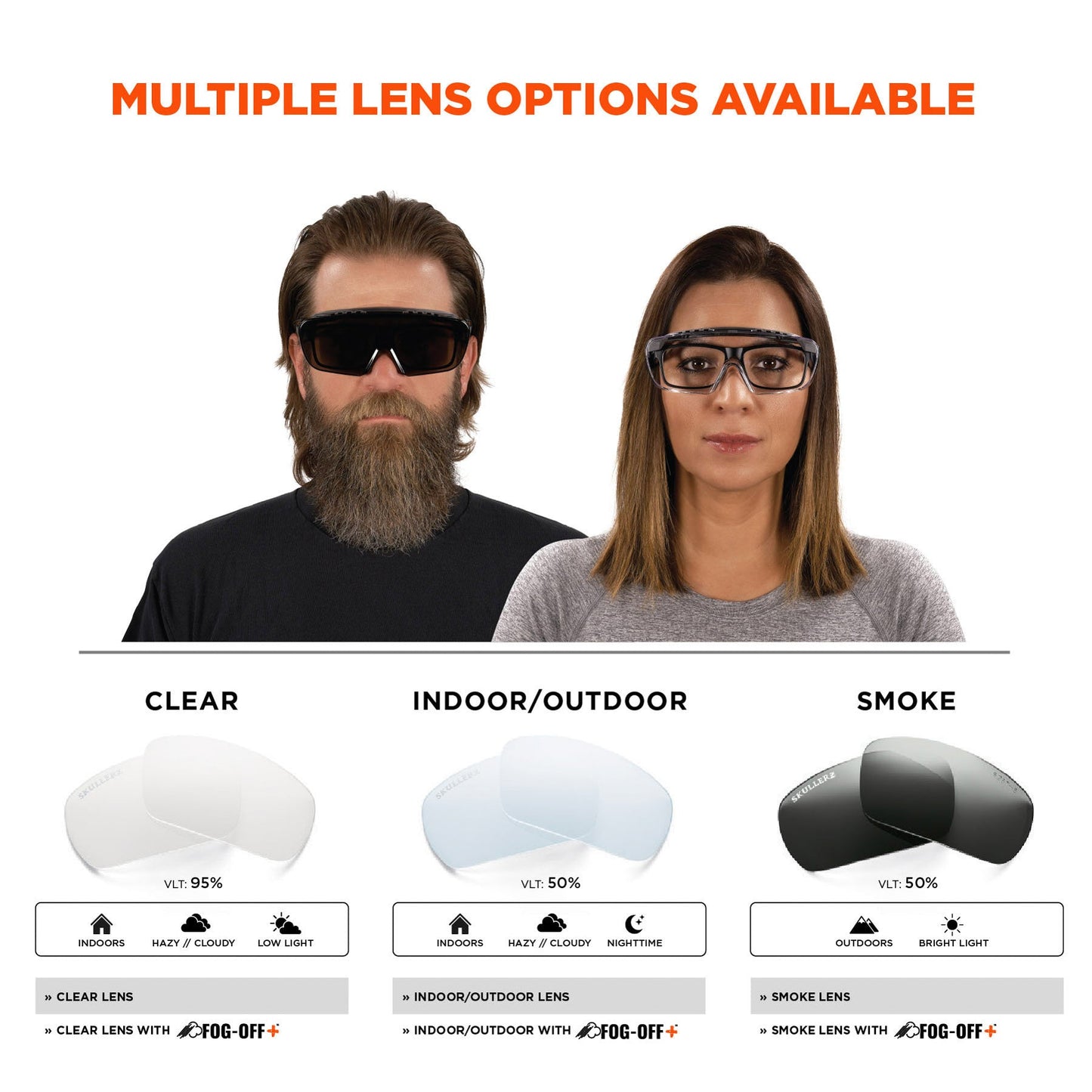 Clear Lens Glasses - Ergodyne - Anti-Fog Protection
